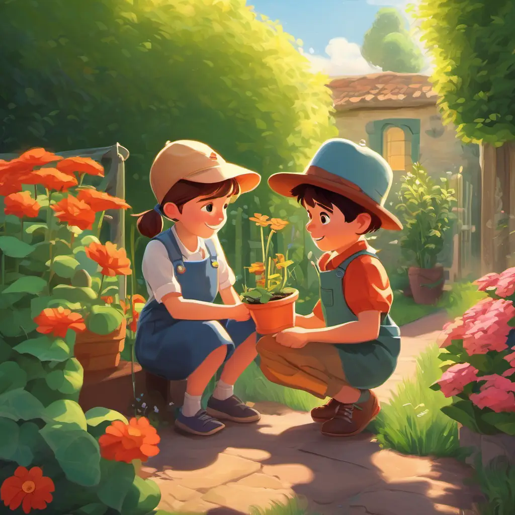 Emma and Alex befriend Lucas, who loves gardening.