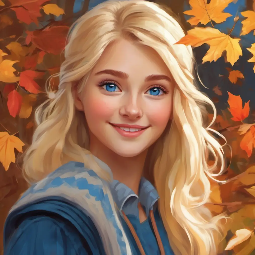 Blonde hair, blue eyes, always smiling and kind-hearted learns the important lesson about love and kindness.