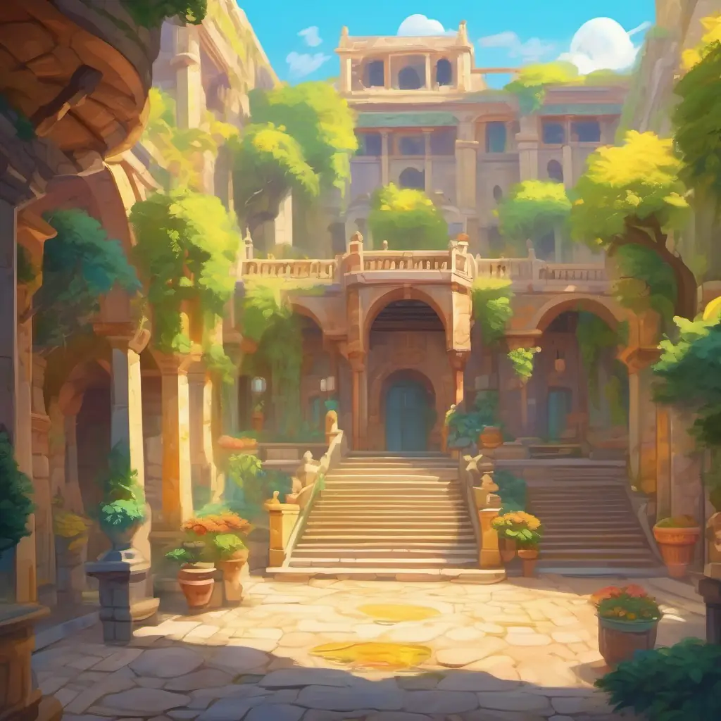 Ancient court, colorful characters, beautiful stone tools, exploring palace grounds