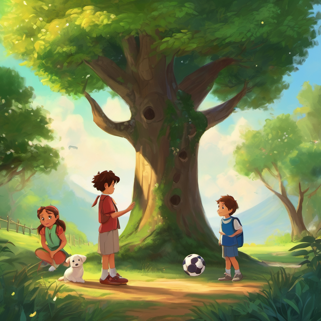 As Lily, Jake, and Bella approached the tree, they made their wishes. Lily wished for new dress-up clothes to play make-believe with, Jake wished for a soccer ball to practice his skills, and Bella wished for a forever home where she would never be lonely again. To their amazement, as soon as they finished making their wishes, the Friendship Tree granted them all, and their dreams magically came true. Not only did they receive their wished-for treasures, but the tree also blessed them with an unbreakable bond of friendship.