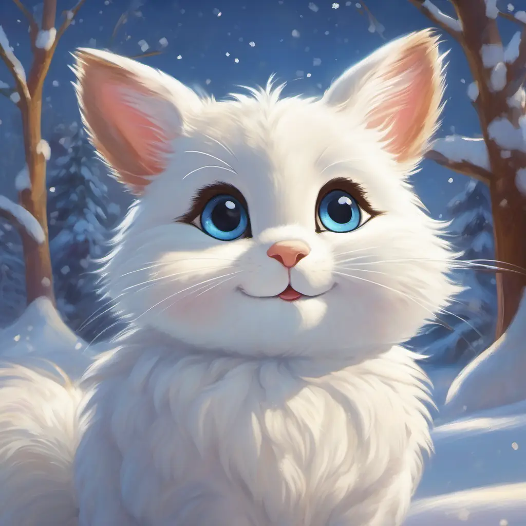 Coniglio adulto, pelo bianco come la neve, occhi dolci e amorevoli answering, wearing a gentle smile
