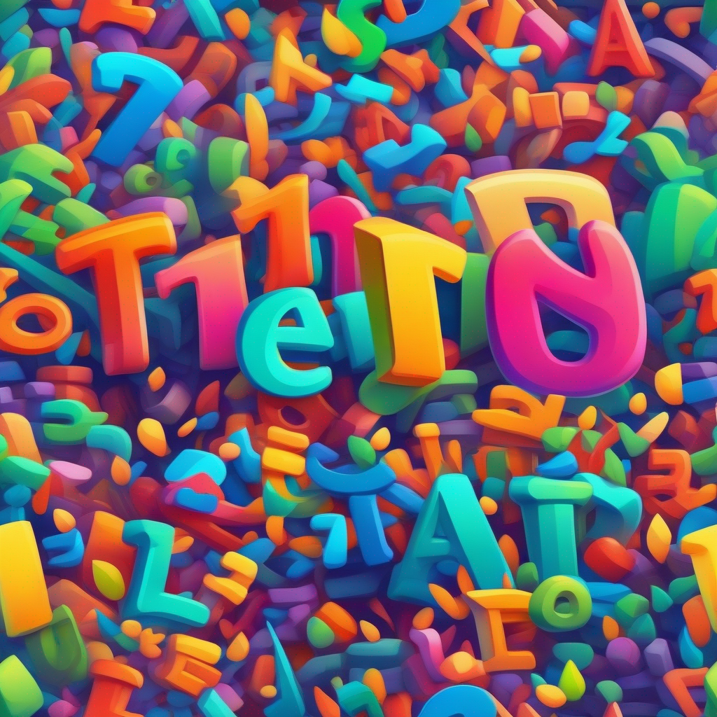 The end text in colorful letters