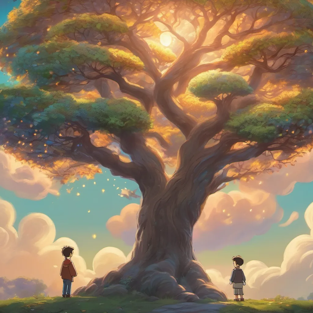 a poignant reunion between two brothers under a magical, sparkling tree