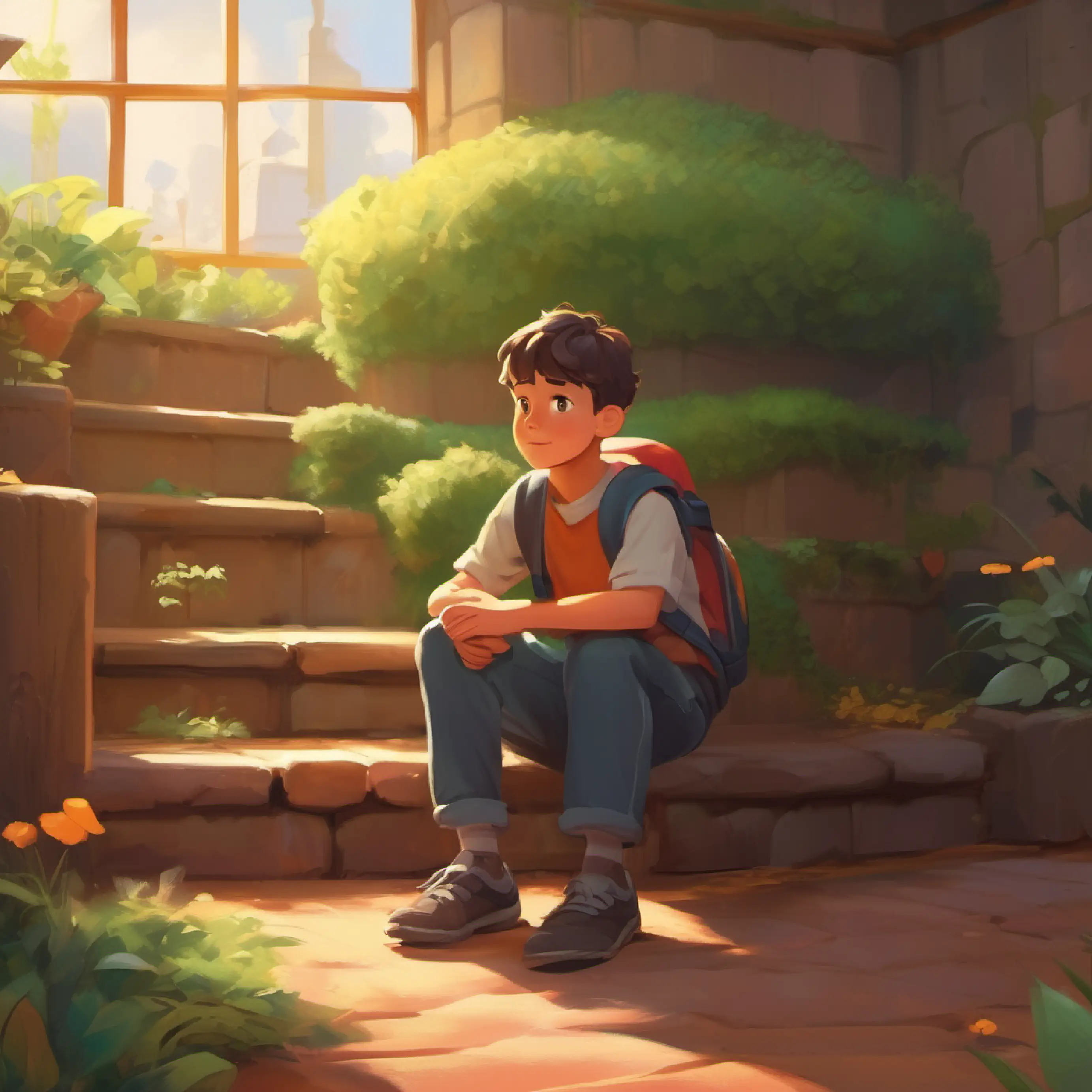 Introduces Lucas as a new student seeming out of place, he appears to be shy.