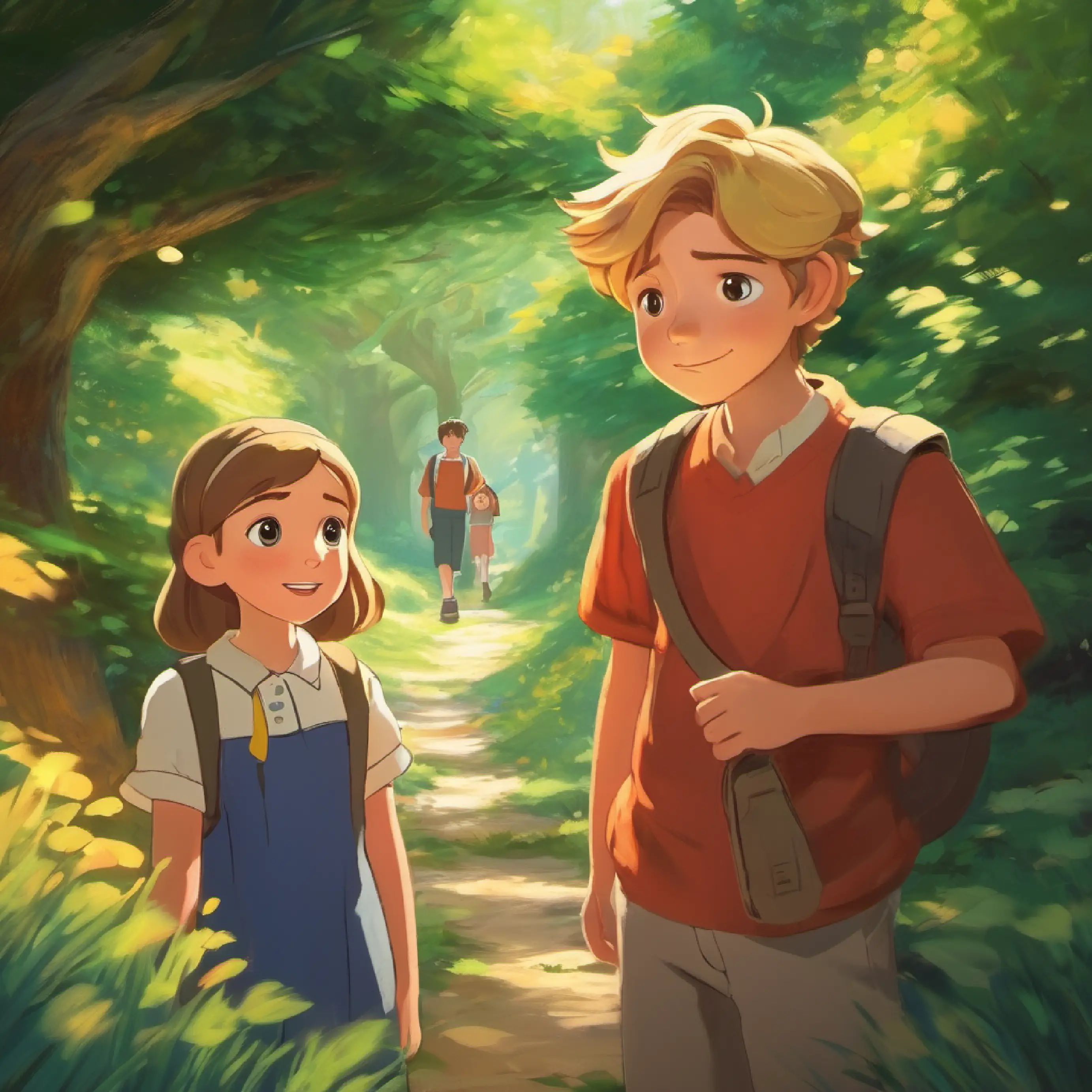 Lucas starts to open up to Emma and the other students, gaining confidence.