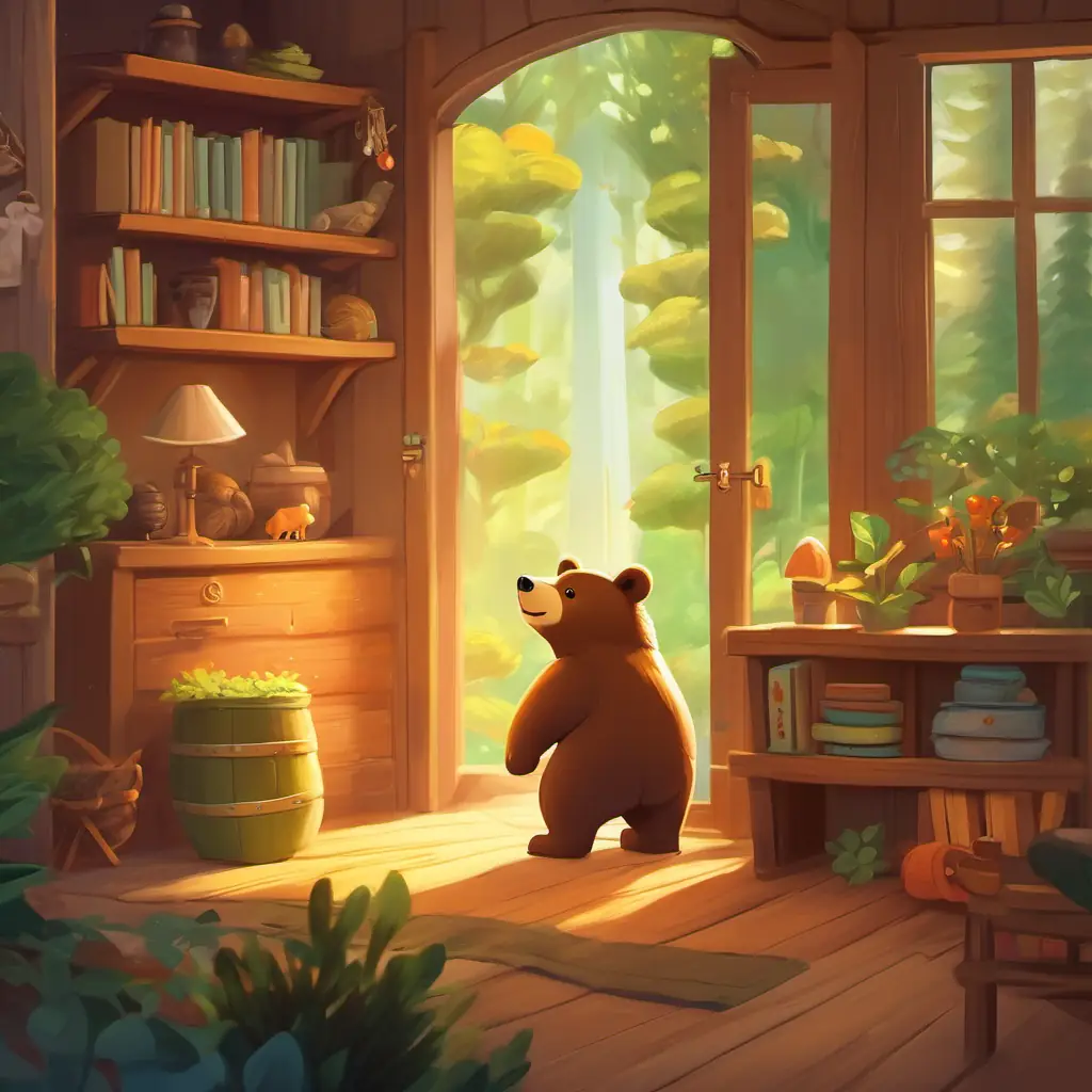 Rising Action - Little bear opens home to all forest animals, creating a warm and safe environment.