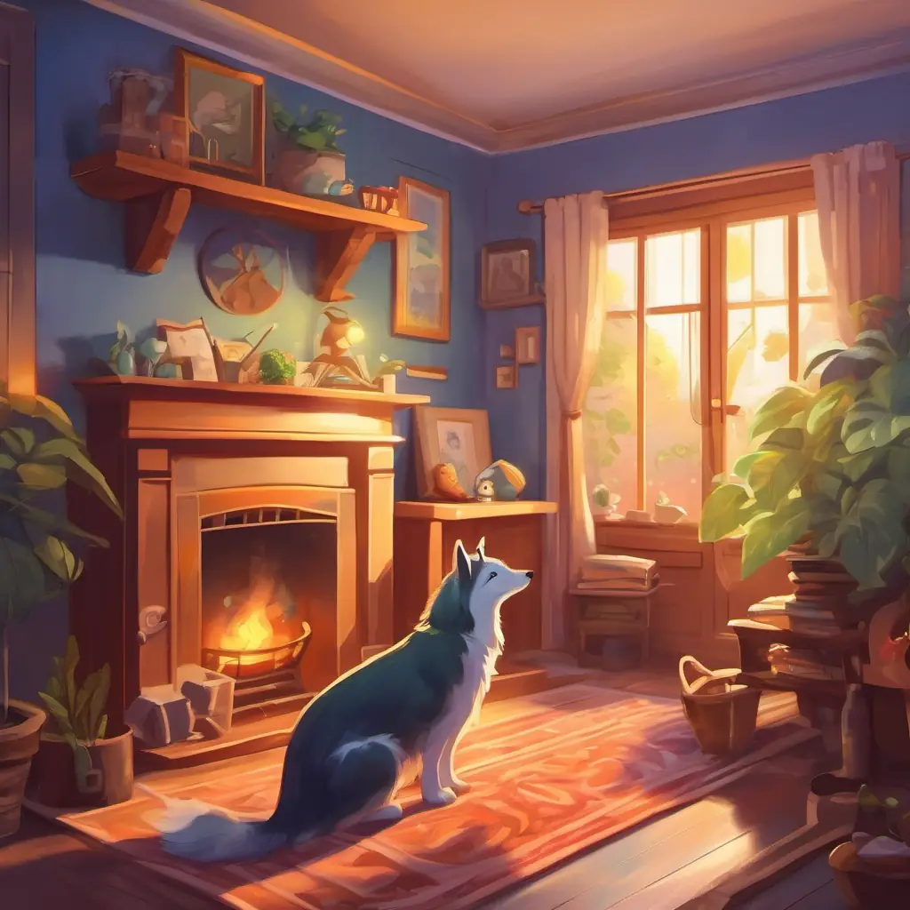 Climax and Resolution - Animals bond over stories in the cozy home, then leave with gratitude and new memories.