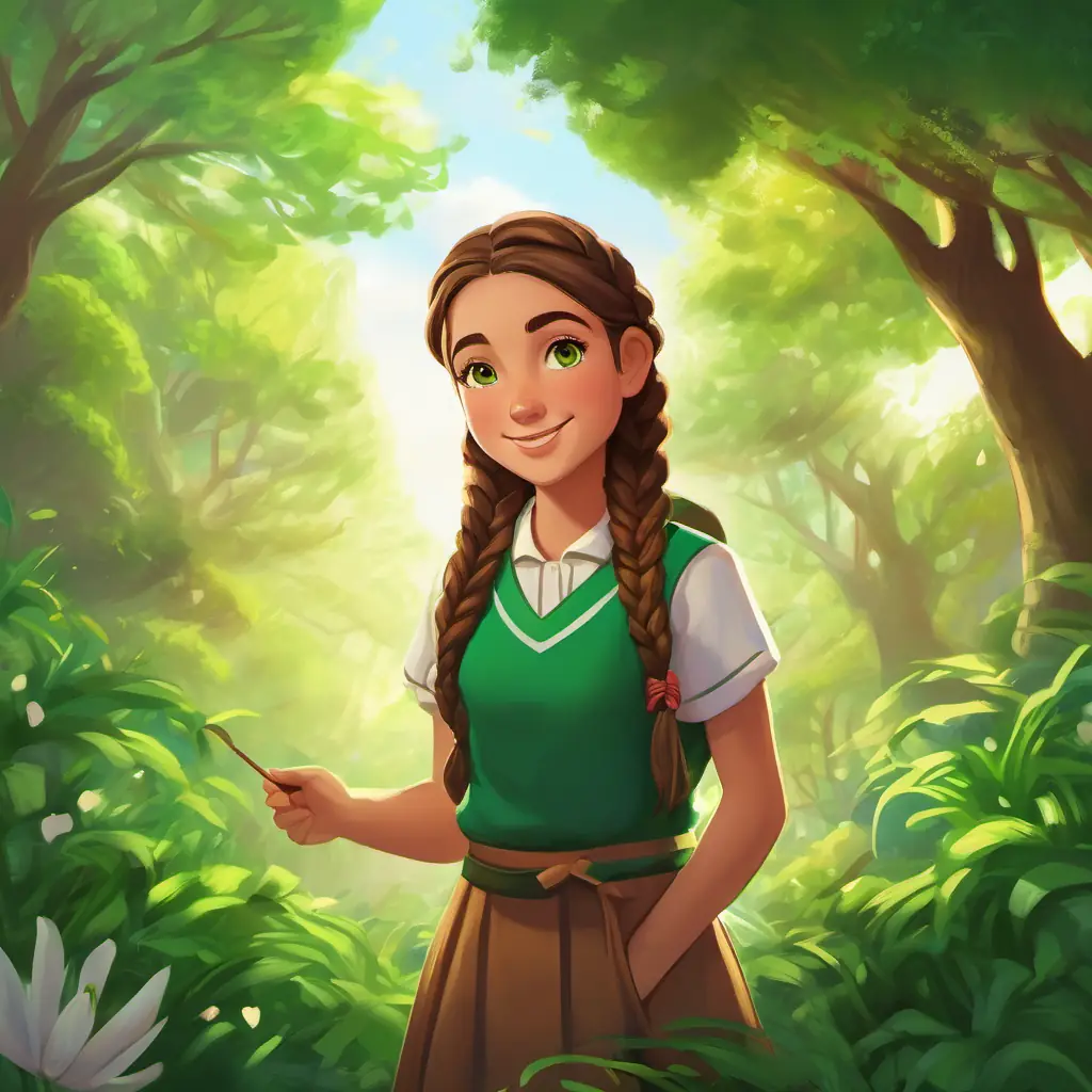Community involvement and gratitude for Lily: a determined girl with braided brown hair, bright green eyes, and a perpetual smile's hard work.