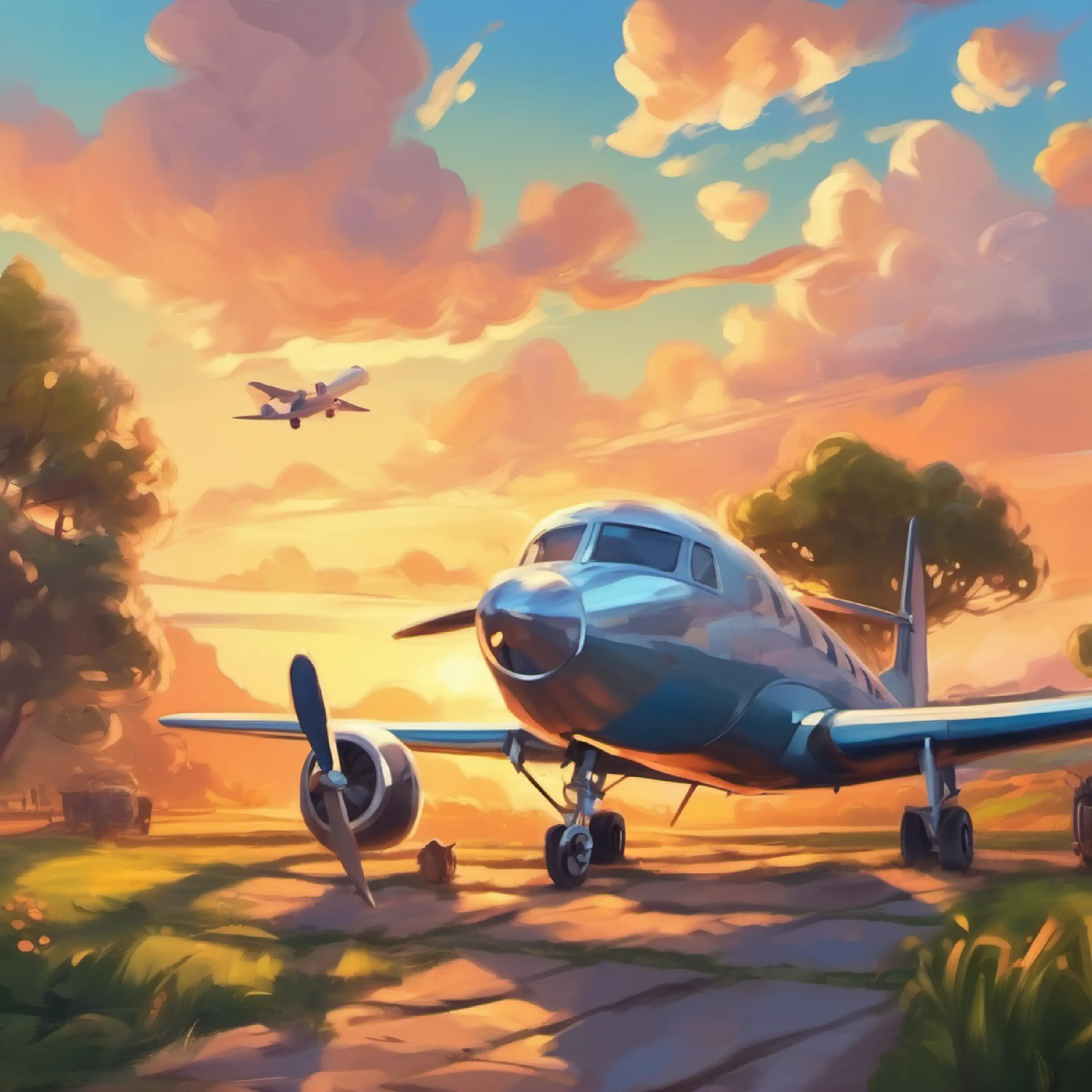 Teaching the value of airplanes in connecting people.