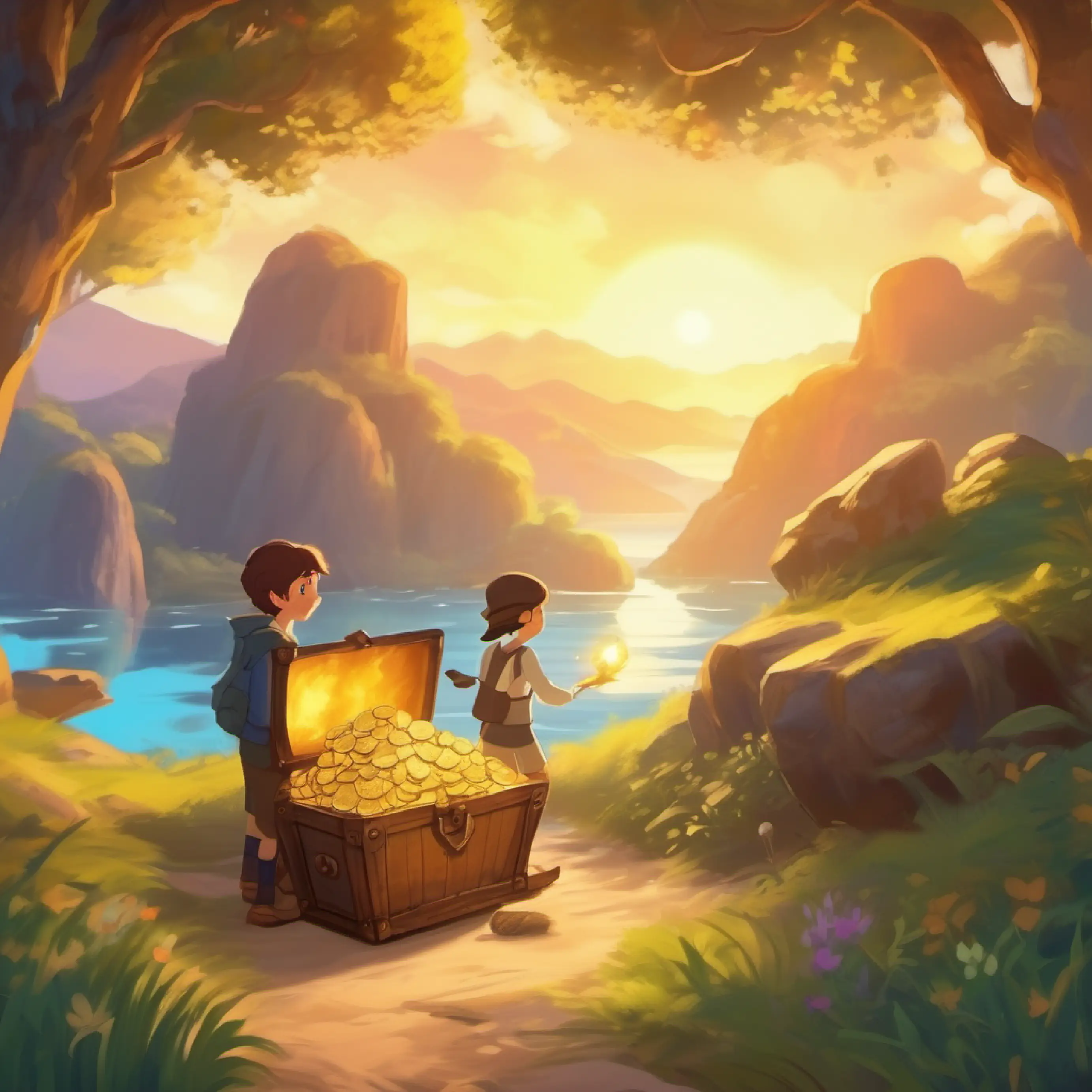 Finding the treasure, making wishes, planning future adventures.