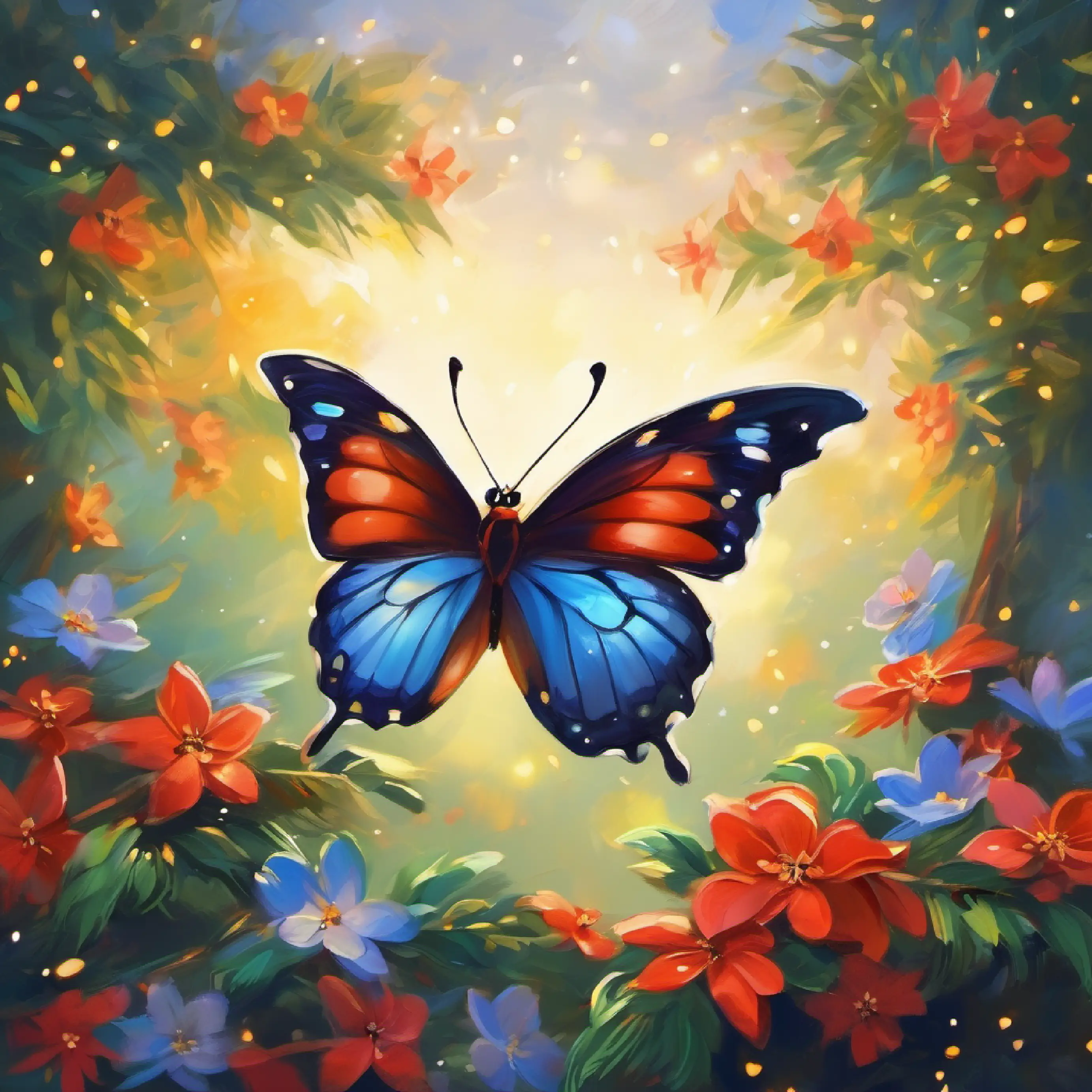  butterfly, yearning to be free. With a gentle touch, in the foerst