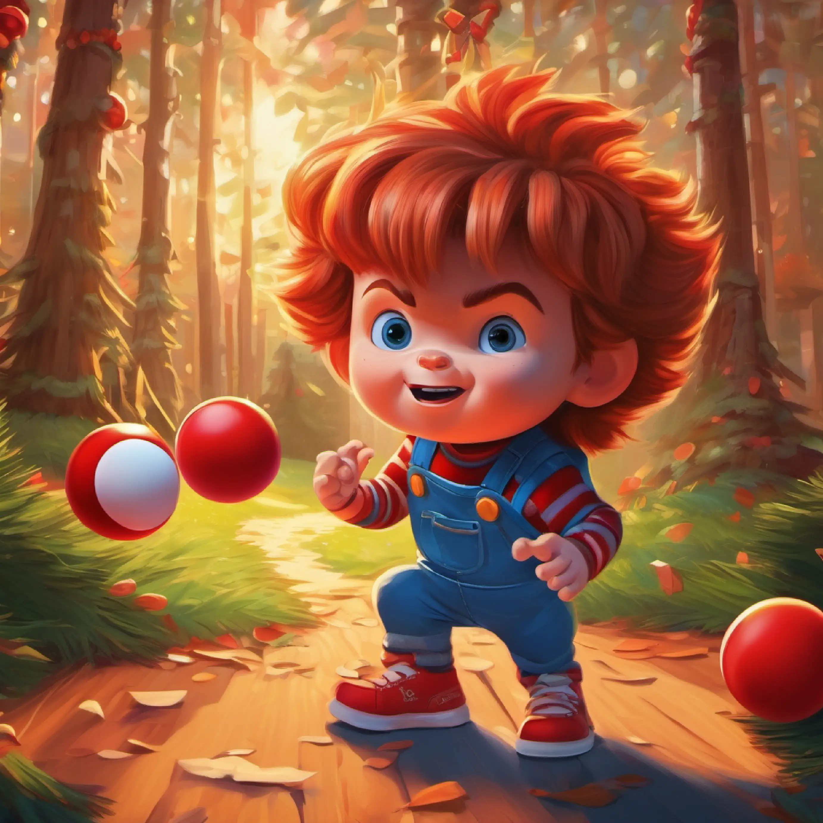 Introduction, Chucky discovers a ping pong ball in Gobble Grove.