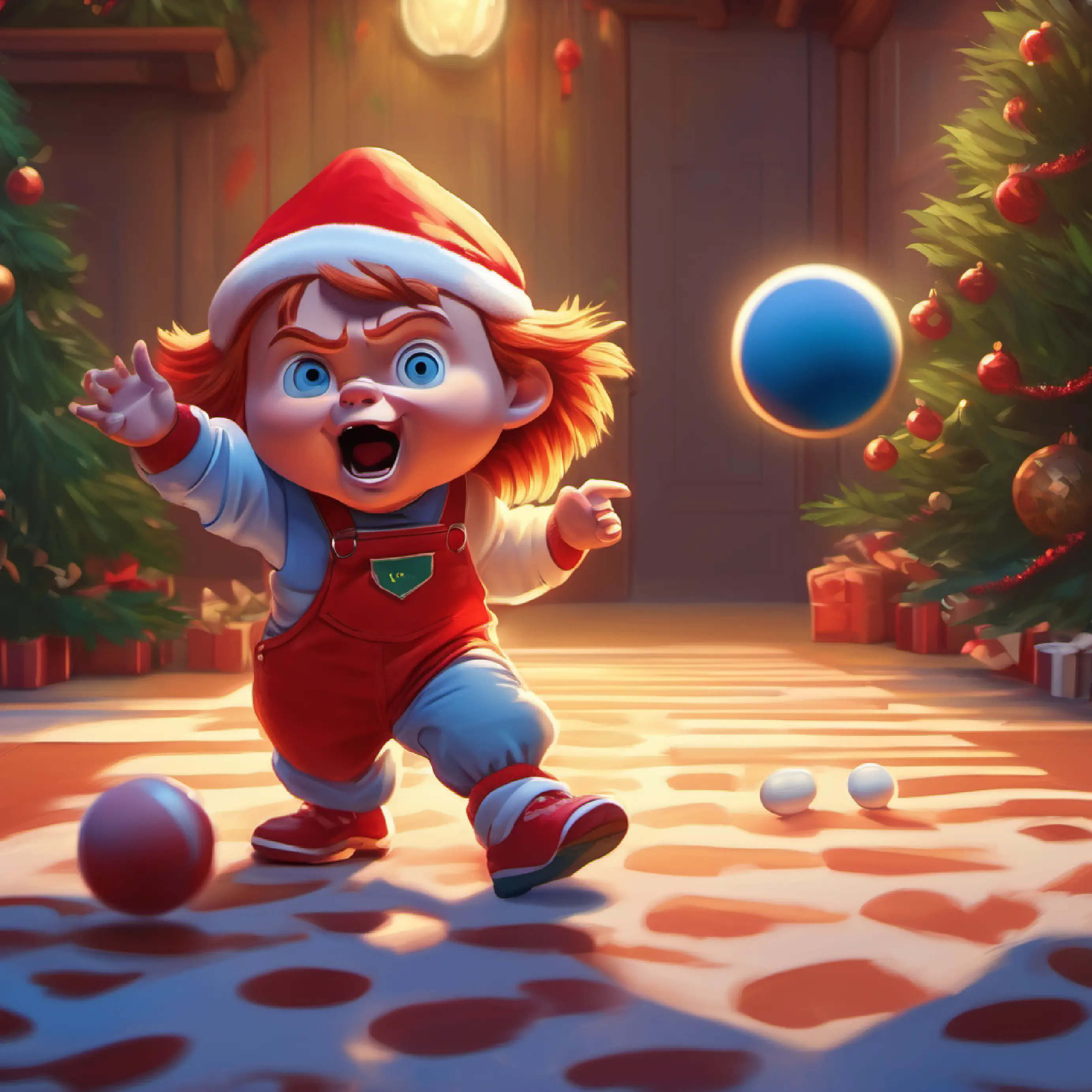 Introduction, Chucky discovers a ping pong ball in Gobble Grove.