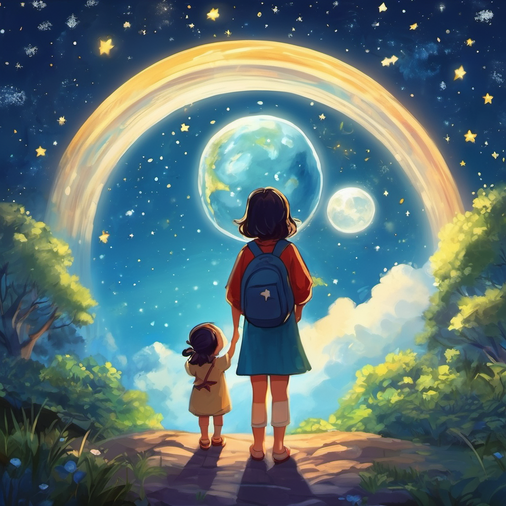 And so, every night before bedtime, when children looked up at the twinkling stars, they knew that high above, Ozone was watching over them and teaching them about the importance of protection in layers. Remember, dear children, just like Earth, you are precious and need layers of protection too. So be like Ozone and take care of yourselves in layers - because protection comes in layers, and it's what keeps us safe and sound! The end.