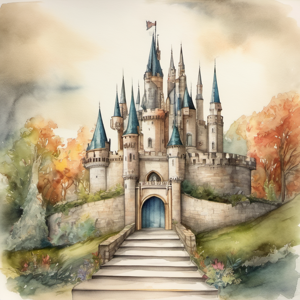 A castle and a crown