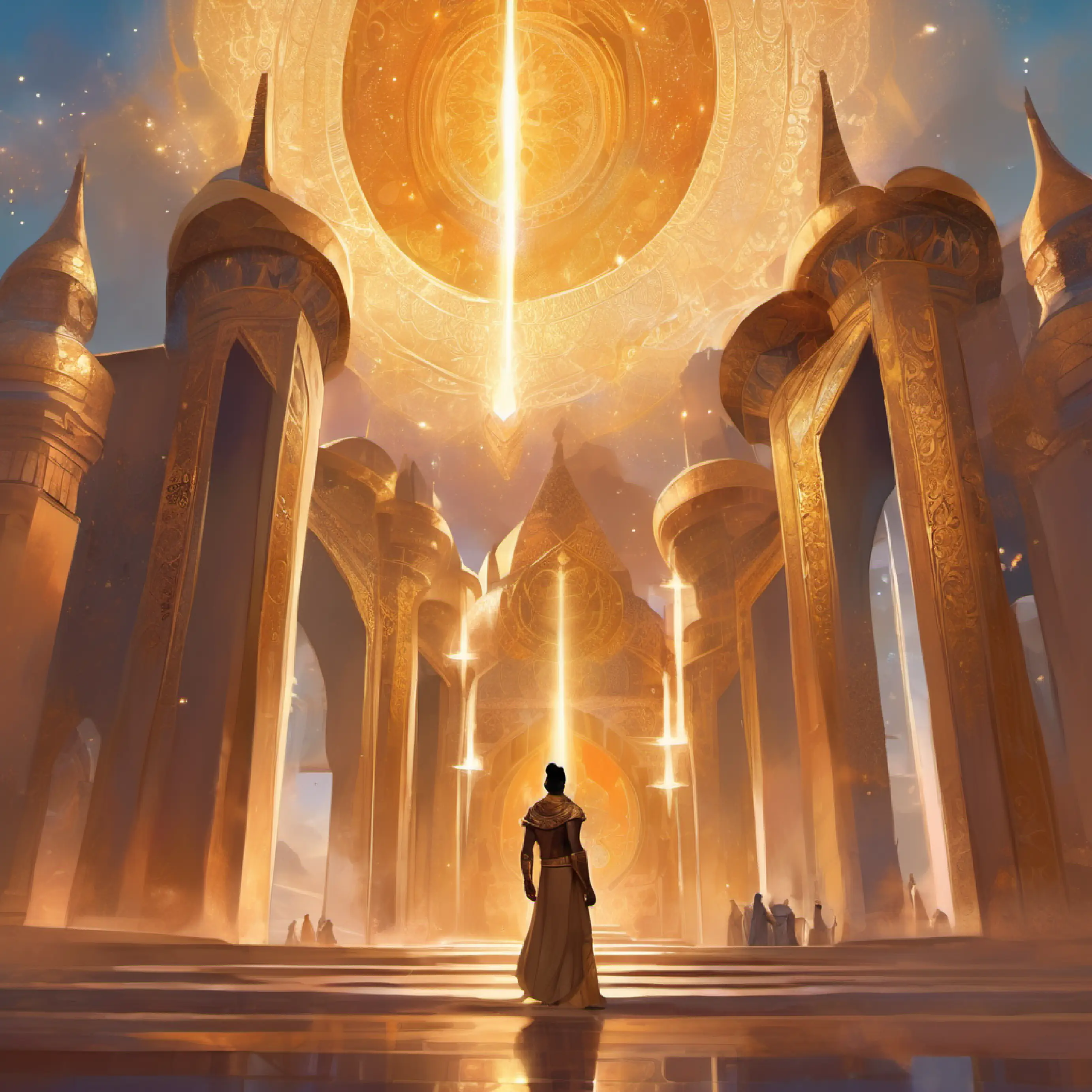 Introduction to Valiant, tan skin, deep-set brown eyes, imposing stature and Agrabah