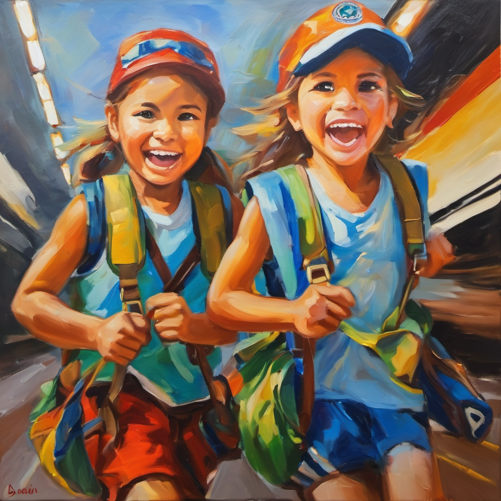 They feel excited and train hard, traveling to different countries and making friends.