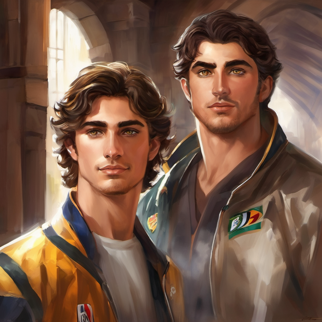 They meet Luca has fair skin and hazel eyes, who has a different body shape, and include him in their team.