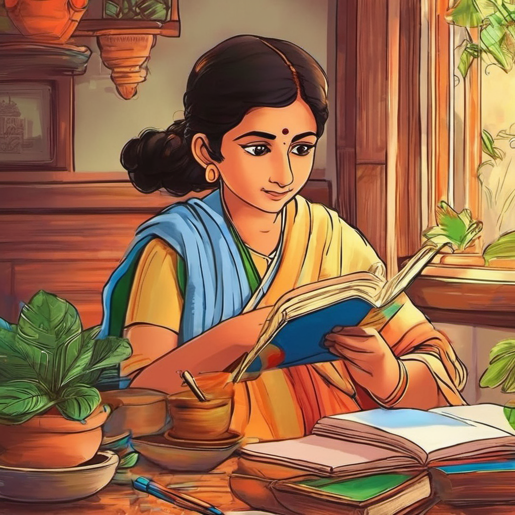 पूरे स्थान और दिन-रात ब्रजन्तिओ से भरे वन में अपनी माता दुर्गा की आंखों के संदर्भ में सिर्फ अपर्णा एवं उसके भाइयों को बस स्वीकार करने के लिए धरती पर जन्म ले आए । माता दुर्गा ने चाहा कि अपर्णा की उम्र हमेशा चाहे। ऐसा होने पर उसकी प्रथम पूजा प्रारम्भ हो।”