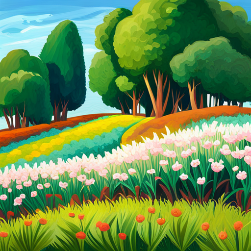 Maya's crops thriving and blooming