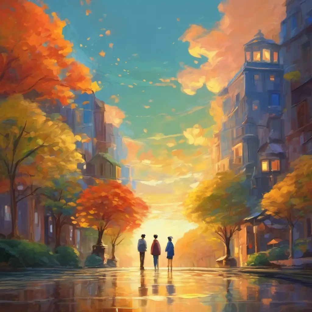 Abstract topic, mutual encouragement, reflective exchange.