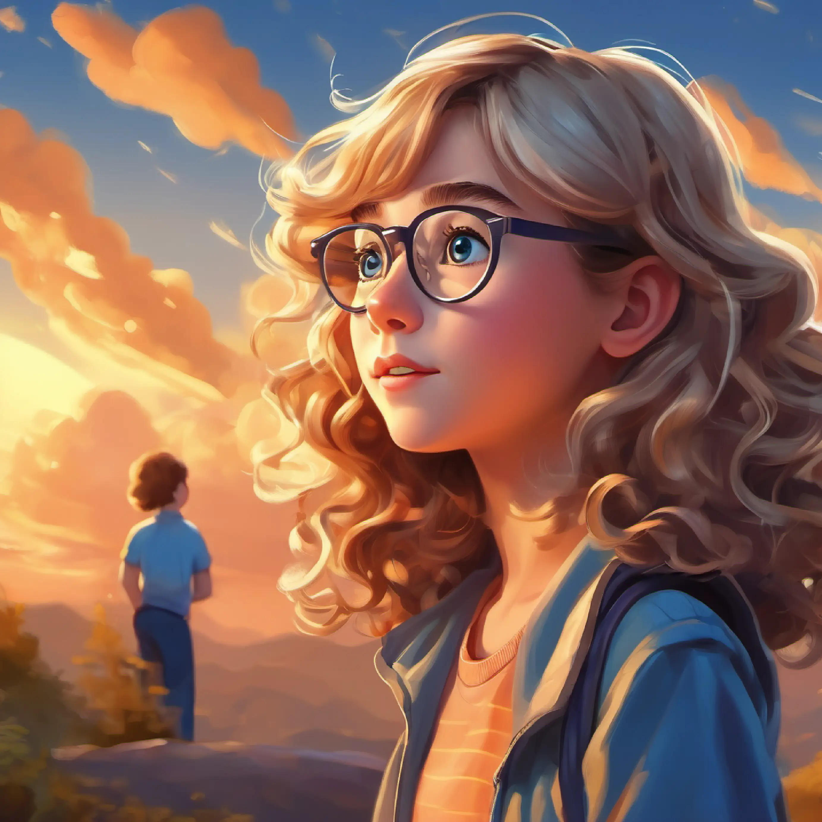 The director fires Smart girl with curly brown hair and glasses that sparkle and Clever girl with straight blonde hair and blue eyes like the sky, but their friendship remains strong.