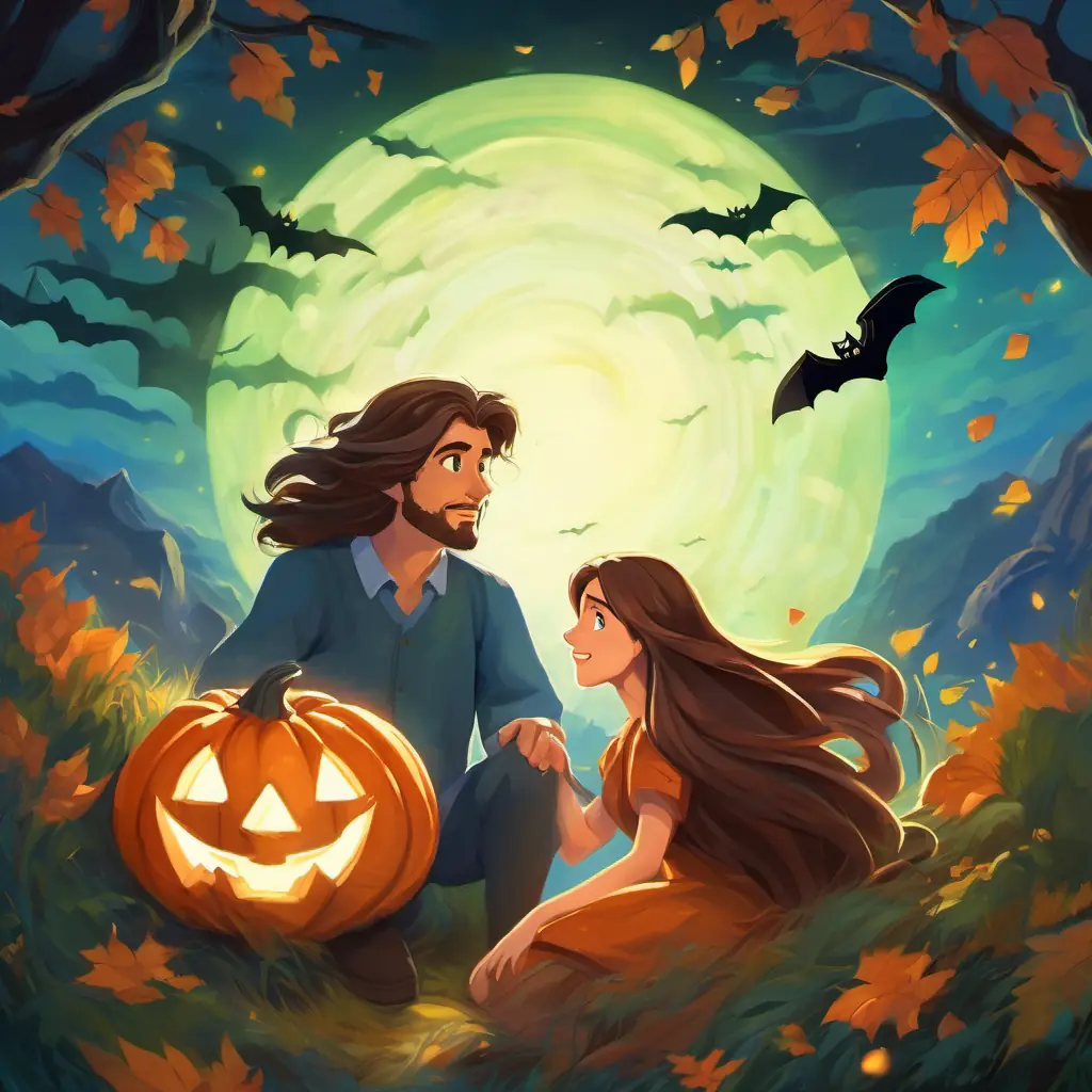 This page shows Brave man with brown hair, green eyes, and a kind smile crawling out of the Enormous woman with long flowing hair and bright blue eyes, gentle and awe-inspiring's mouth, with a bright light shining behind him symbolizing his newfound strength and wisdom.