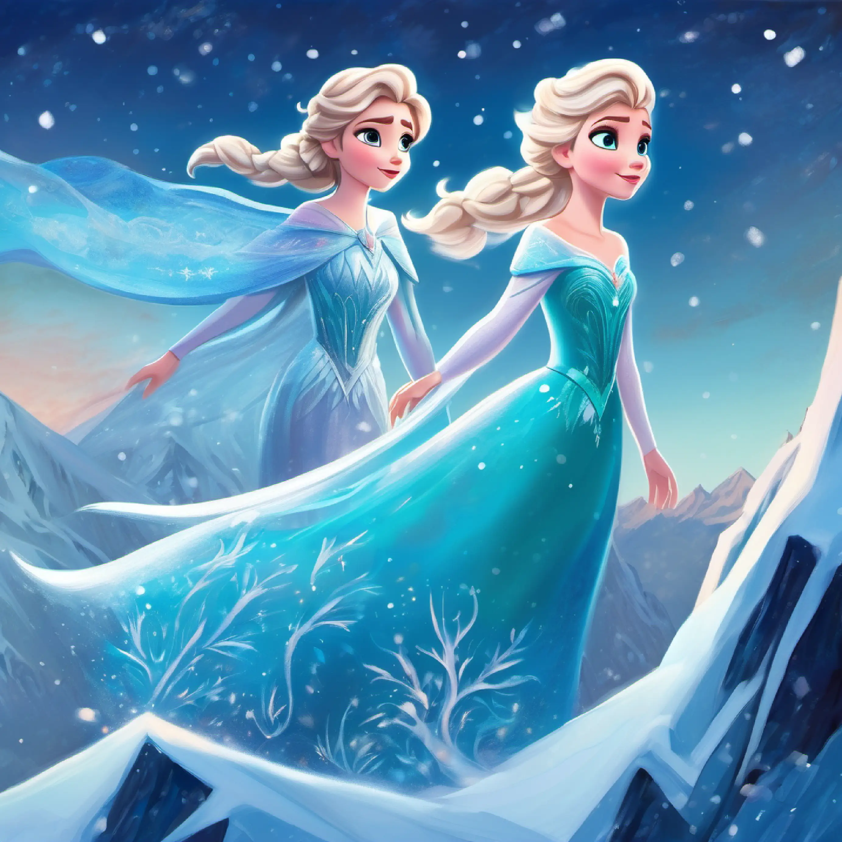 As Anna ventured higher into the mountains, she discovered Elsa's icy palace. The two sisters, once inseparable, now stood on opposite sides of a frozen abyss. Elsa, consumed by guilt and fear, struggled to control her powers.
