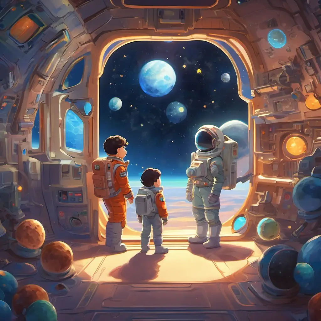 Introduction to the main characters and setting, in outer space