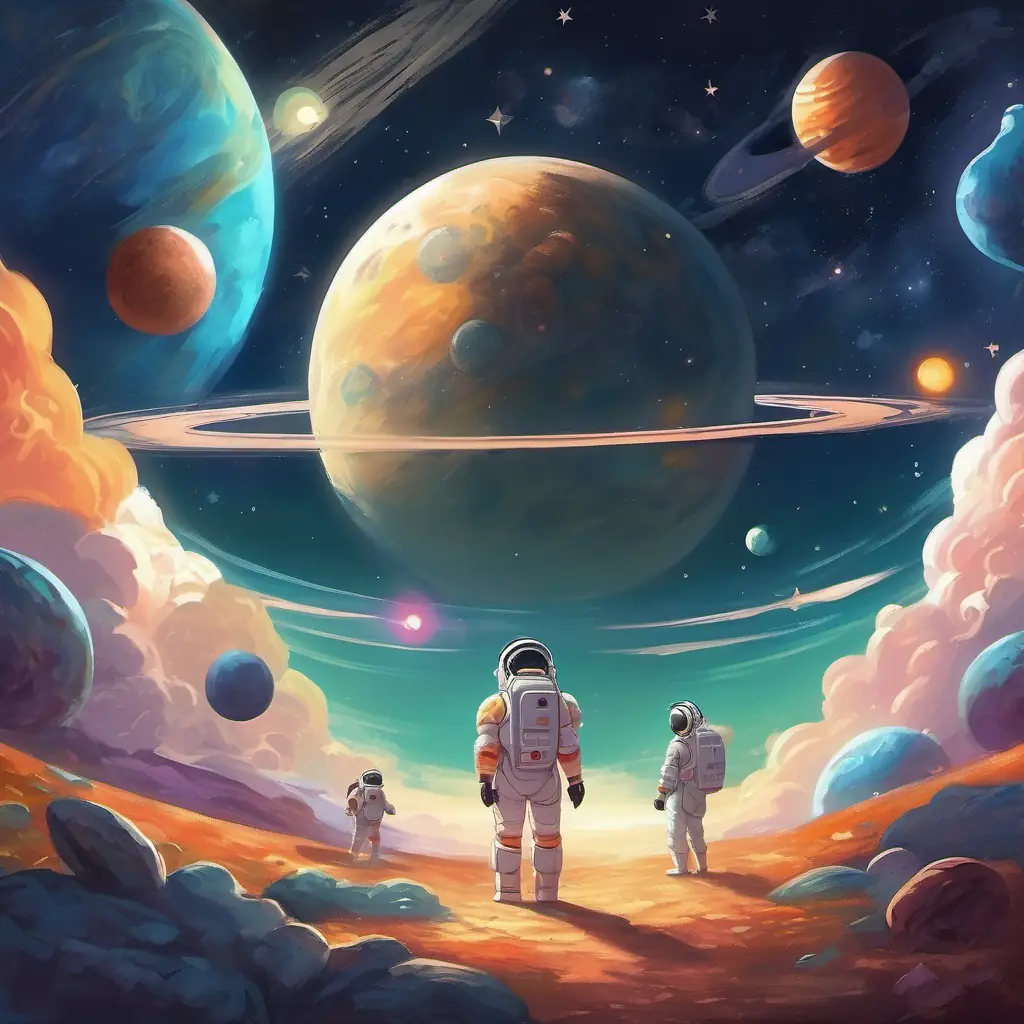 Introduction to the main characters and setting, in outer space