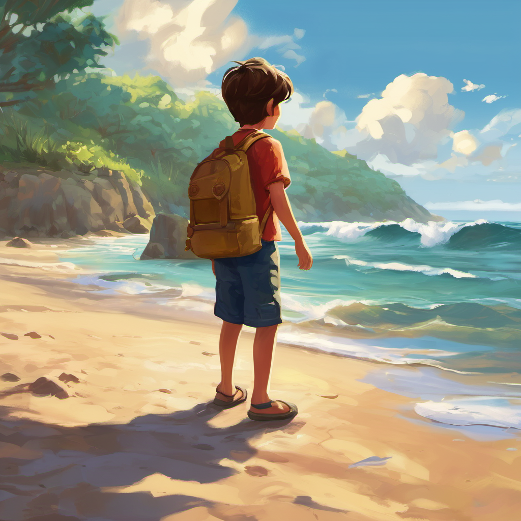 Once upon a time, in a small and peaceful town called Havenwood, there lived a young boy named Matthew. Matthew was a bright and curious eight-year-old who loved exploring the world around him. His favorite place to go was the beach, where he would search for shells and build sandcastles until the sun set. One cloudy afternoon, as Matthew strolled along the shore, his eyes caught a glimmer from beneath the waves. He rushed towards the water, his heart racing with excitement. To his amazement, he found a small bottle bobbing in the surf. It was sealed tightly, as if holding a precious secret. Matthew immediately knew that whatever was inside this bottle was special.
