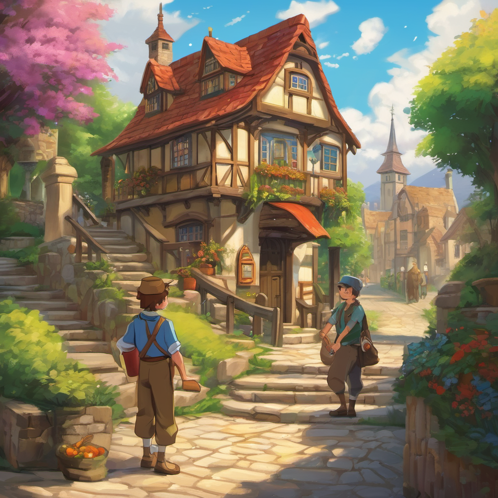 Filled with a newfound purpose, Matthew decided to share the message of hope with his town. He ran back to Havenwood, clutching the bottle tightly in his hands. Excitedly, he gathered the townspeople at the center square and stood on the steps, ready to deliver his extraordinary news. "Everyone, listen!" Matthew called out. "I found something very special today. It's a message from the past, a message of hope!" The townspeople turned their attention towards Matthew, their eyes glimmering with curiosity.