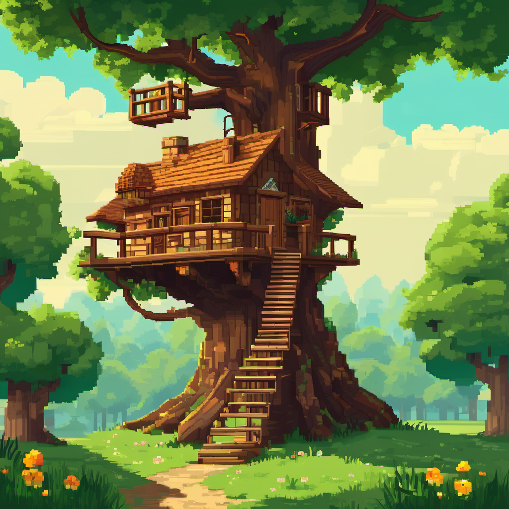 Once upon a time, in a small town surrounded by green meadows, there lived a pair of adventurous twins named Sam and Maya. They were constantly seeking new adventures and had the brightest imaginations. One fine sunny day, while playing in their backyard, they stumbled upon a mysterious object hidden within the branches of an old oak tree. Curiosity sparked within them as they approached the wooden structure. "Sam, look! It's a magical treehouse!" Maya exclaimed with wide eyes.