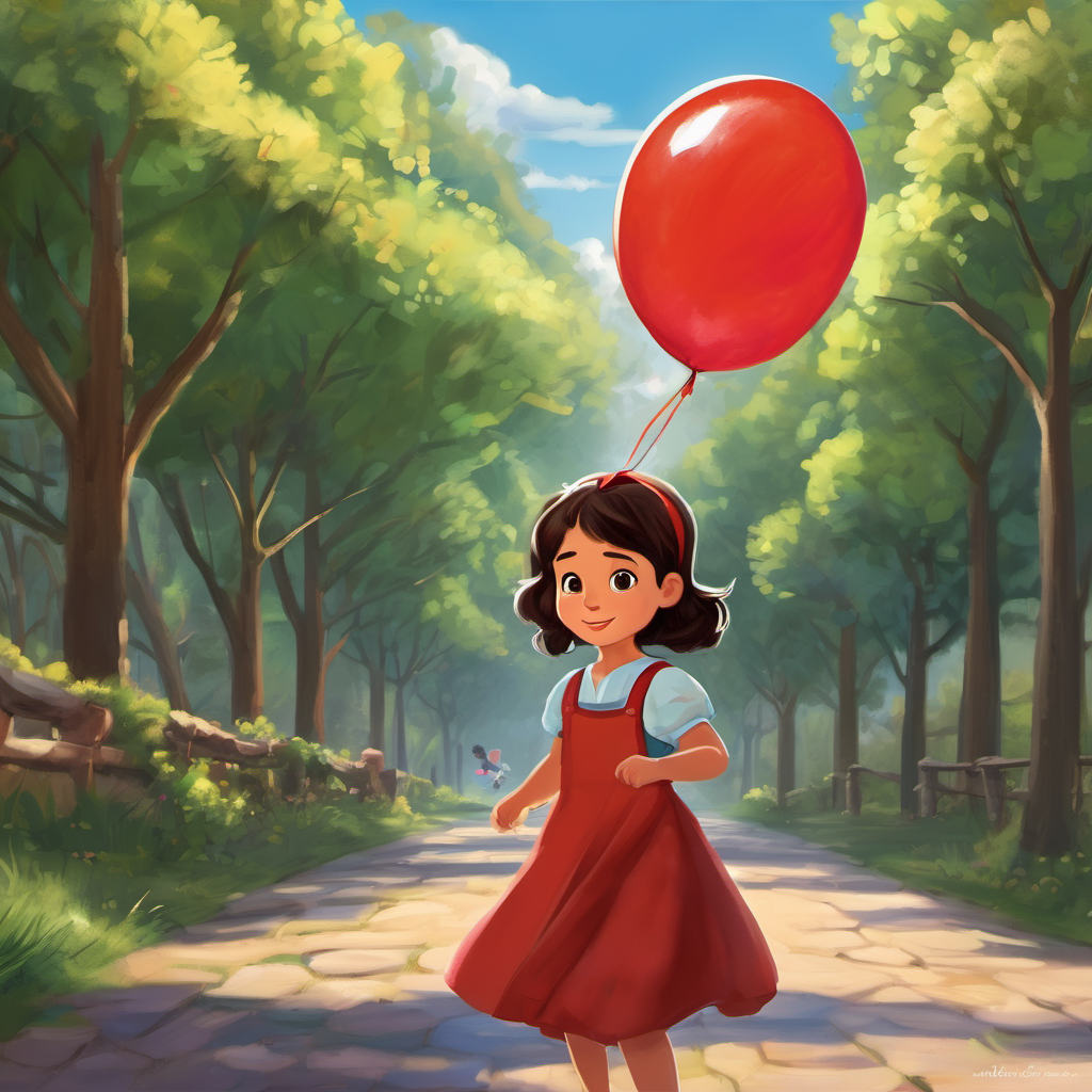 Once upon a time, in a cozy little town, there lived a curious and adventurous 8-year-old girl named Bella. Bella had an imagination that could take her anywhere she wanted to go. She loved exploring and learning new things. One sunny day, Bella decided to take a walk through the park with her favorite red balloon. But this was no ordinary balloon; it was magical! Bella loved the feeling of the wind against her face as she walked, holding on tightly to her magical red balloon. She wished she could fly just like her balloon, floating above the world. Little did she know, her wish was about to come true in the most unexpected way.