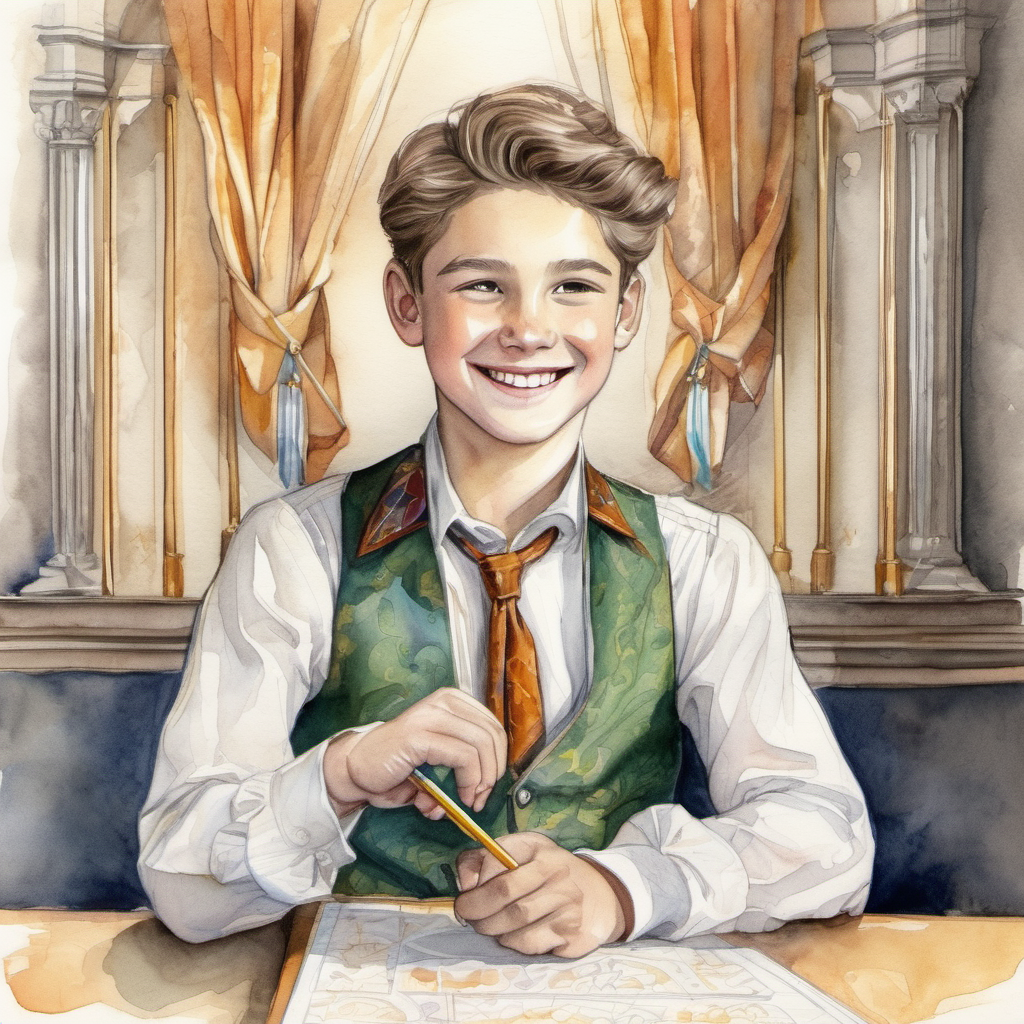 Leo, a young magician with a bright smile apologizing and promising to be honest