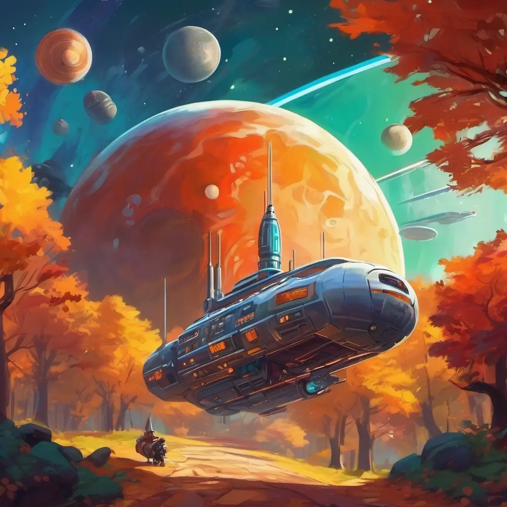 Navigating a spaceship through planets in the game.