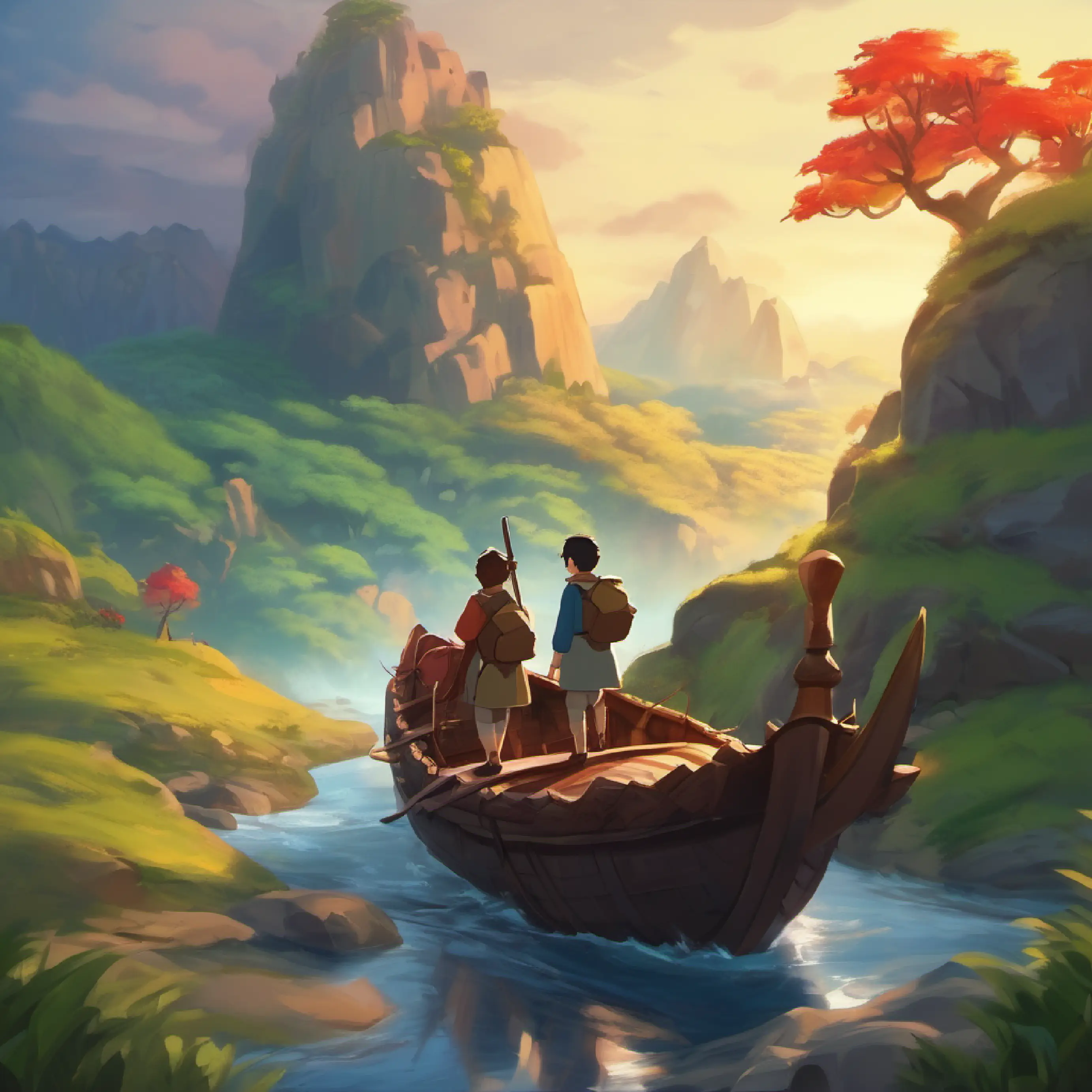They face challenges on their way to the dragon's cave.