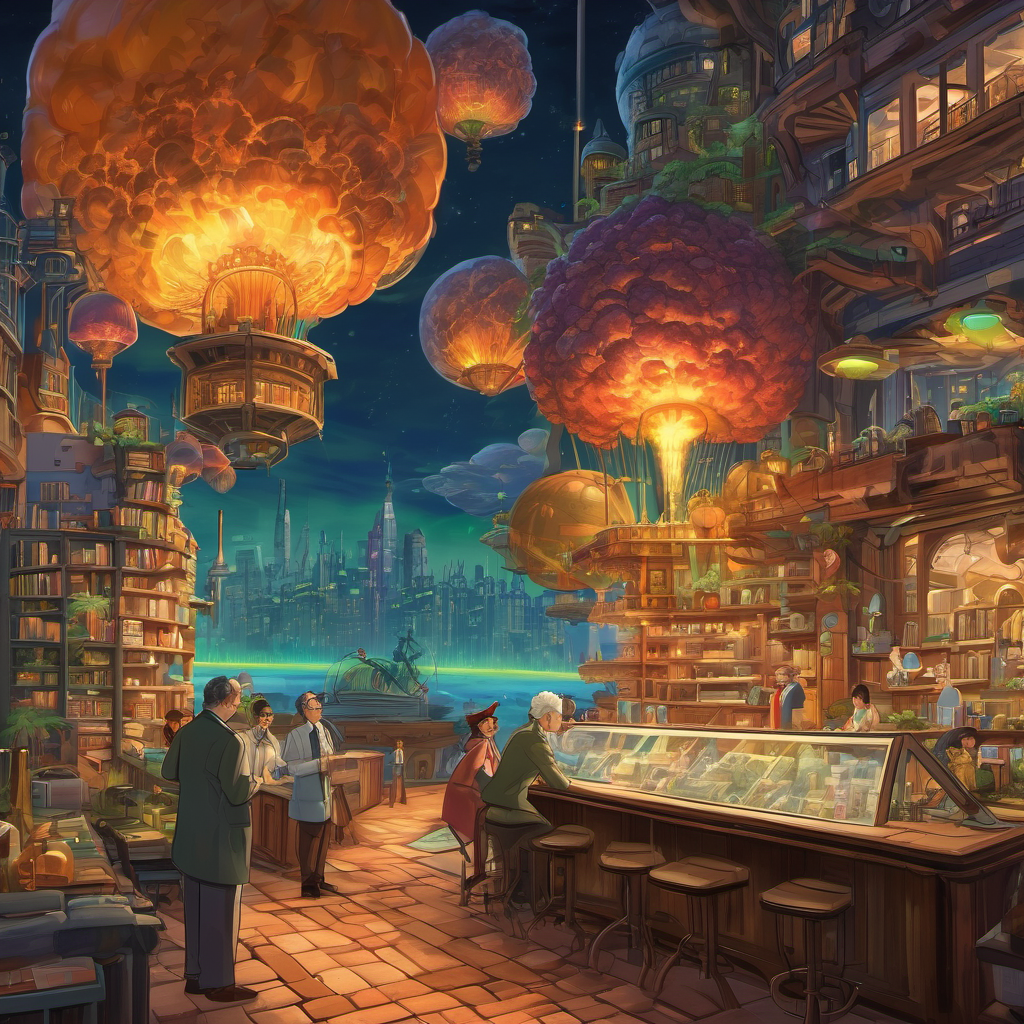 Instead of keeping his discovery to himself, Dr. Alex decided to share it with his fellow scientists. Together, they brainstormed ways to use this incredible energy for the betterment of humanity. They imagined how it could power cities, cure diseases, and make life better for everyone on Earth. But Dr. Alex's excitement soon turned to fear when he found out that another scientist, Dr. Malicious, had other intentions for this power. Dr. Malicious wanted to create a destructive weapon - a nuclear bomb! He didn't care about the beautiful world they all lived in; instead, he wanted to use the bomb to cause chaos and destruction.