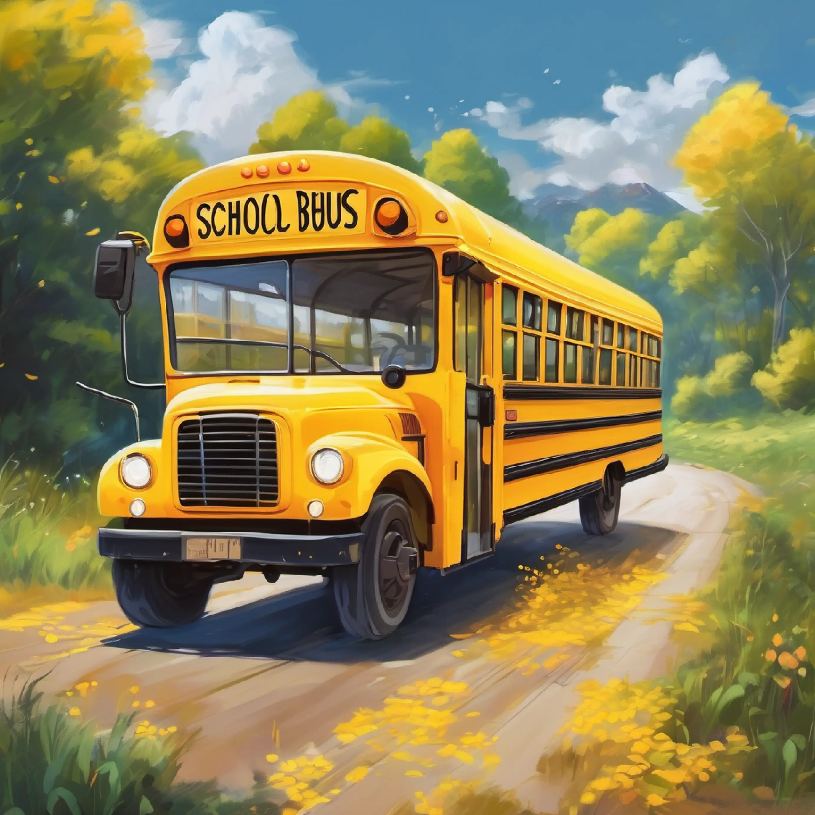 The arrival of the yellow school bus.