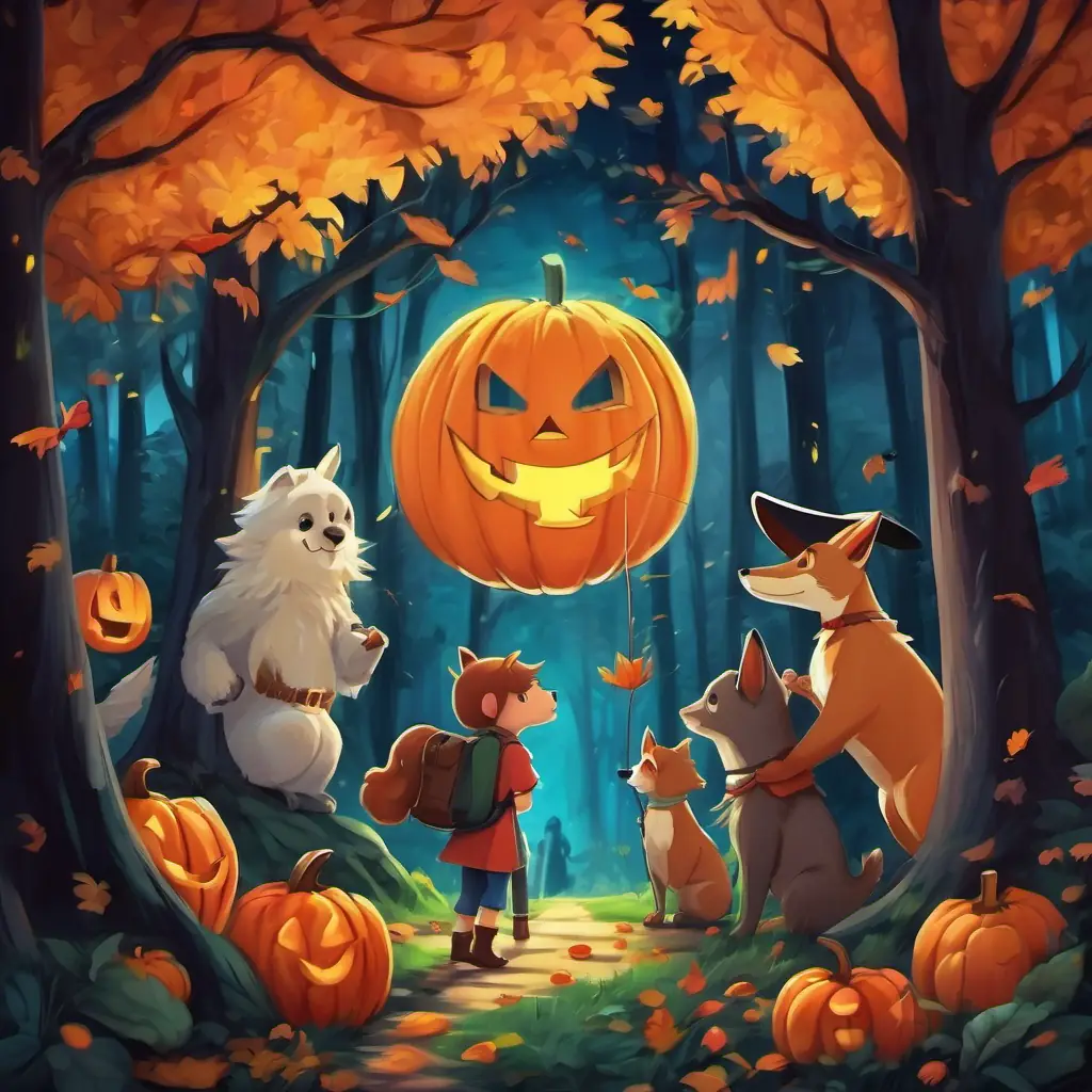 The friends return to the animals in the forest, celebrate victory with a feast, and bring happiness and wonder to the enchanted forest.