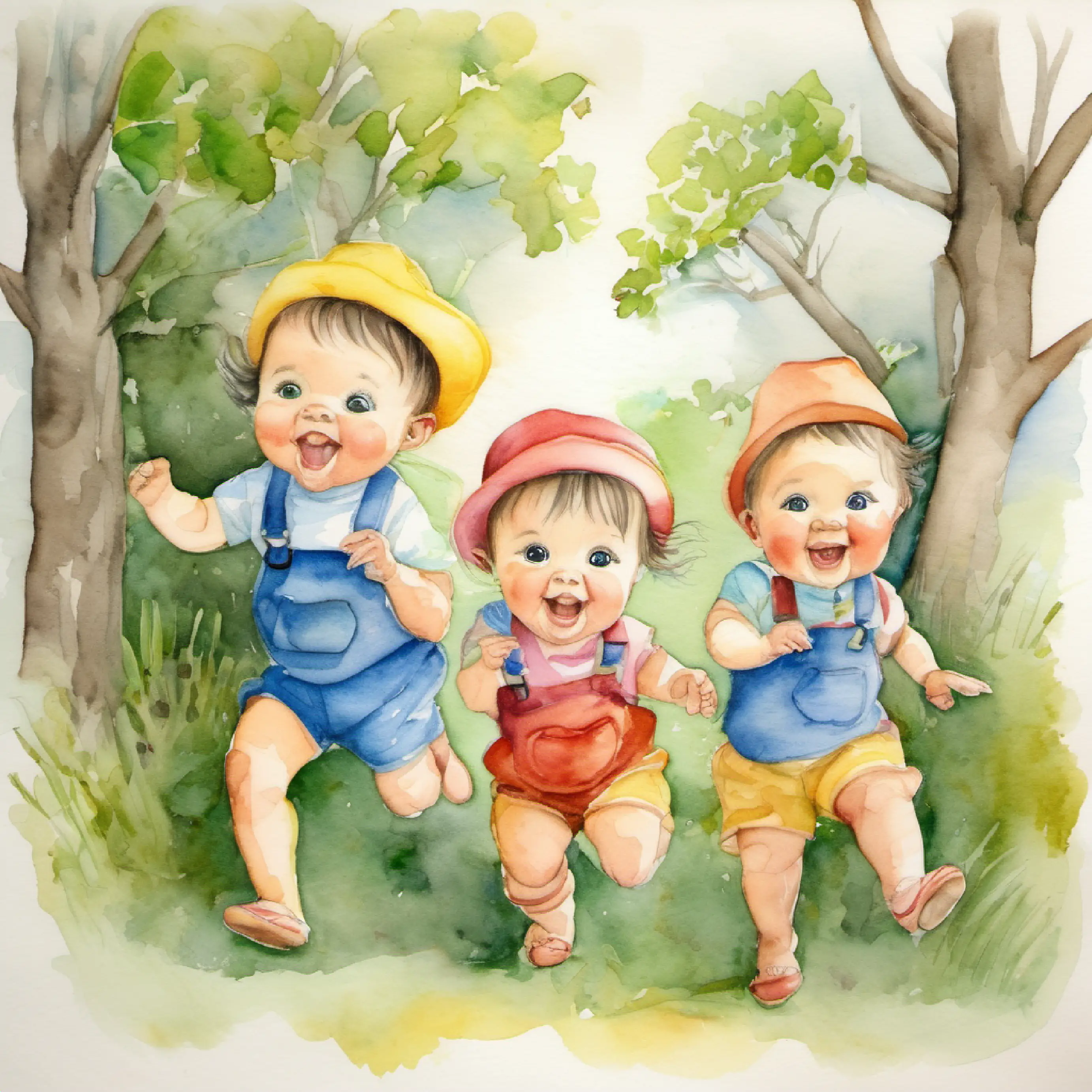 Introduction to Triplets, playful, adventurous, shows their mischievous nature.