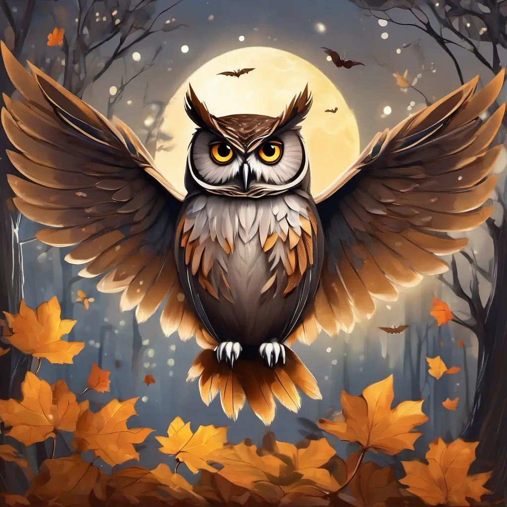 The fairies had delicate wings and sparkled in various colors, while the wise owl had large, wise eyes and feathers in shades of brown and gray.