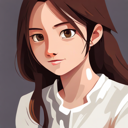 Brave girl with brown hair and determined eyes smiling victoriously