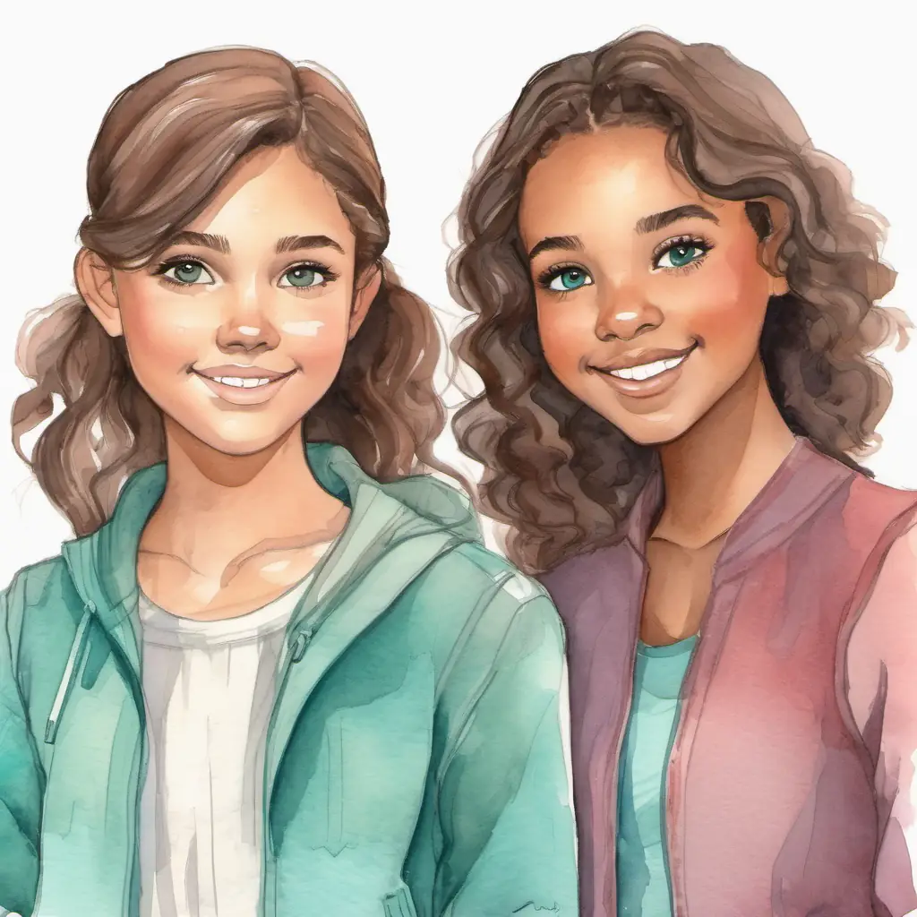 McKenzie gaining confidence from her sister. Characters: McKenzie, sister. Setting: Home.