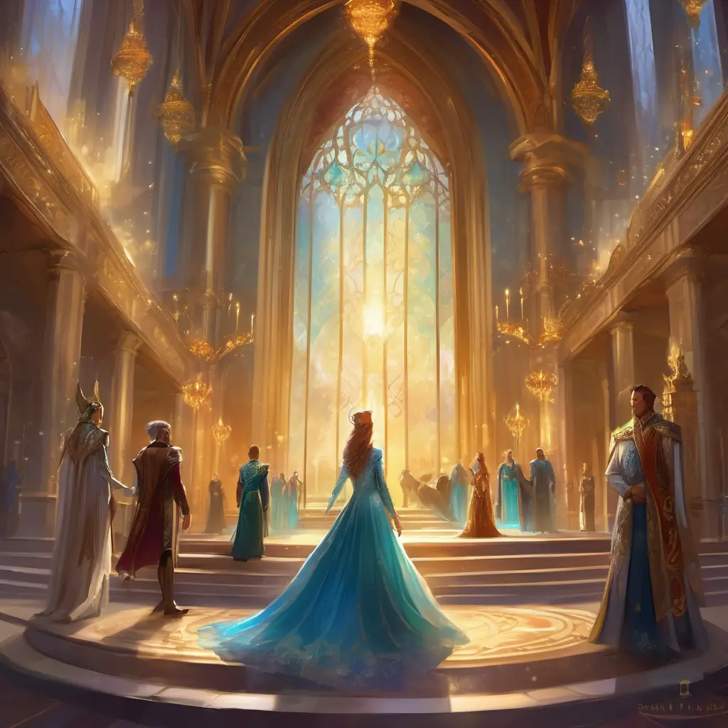 The royal family calls for a meeting in the grand hall to address the problem.