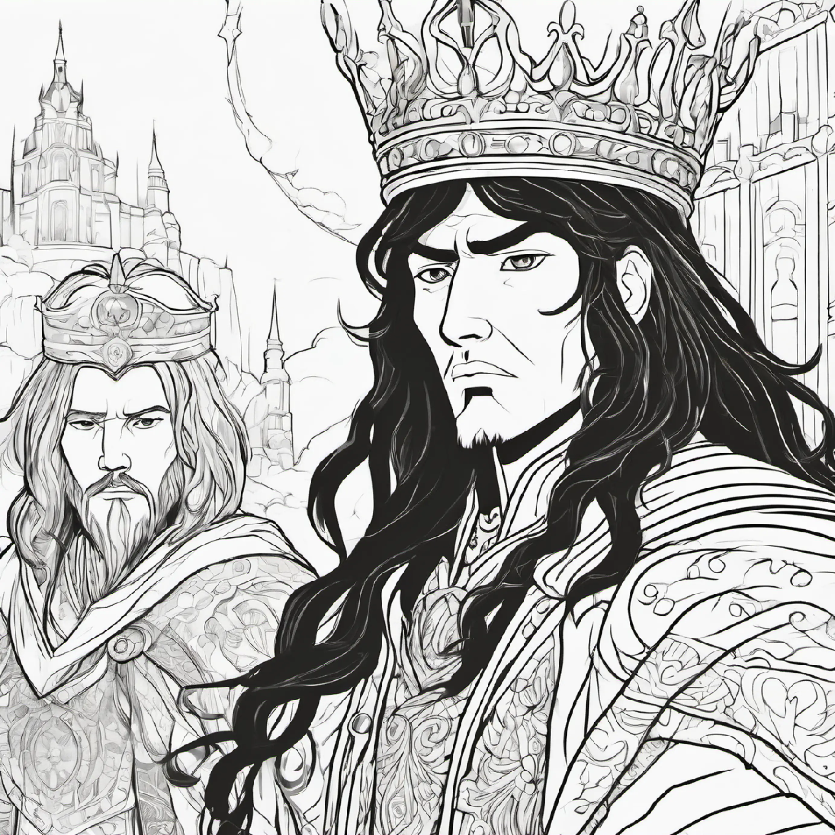 King Dragon finds a child threatened by thieves.