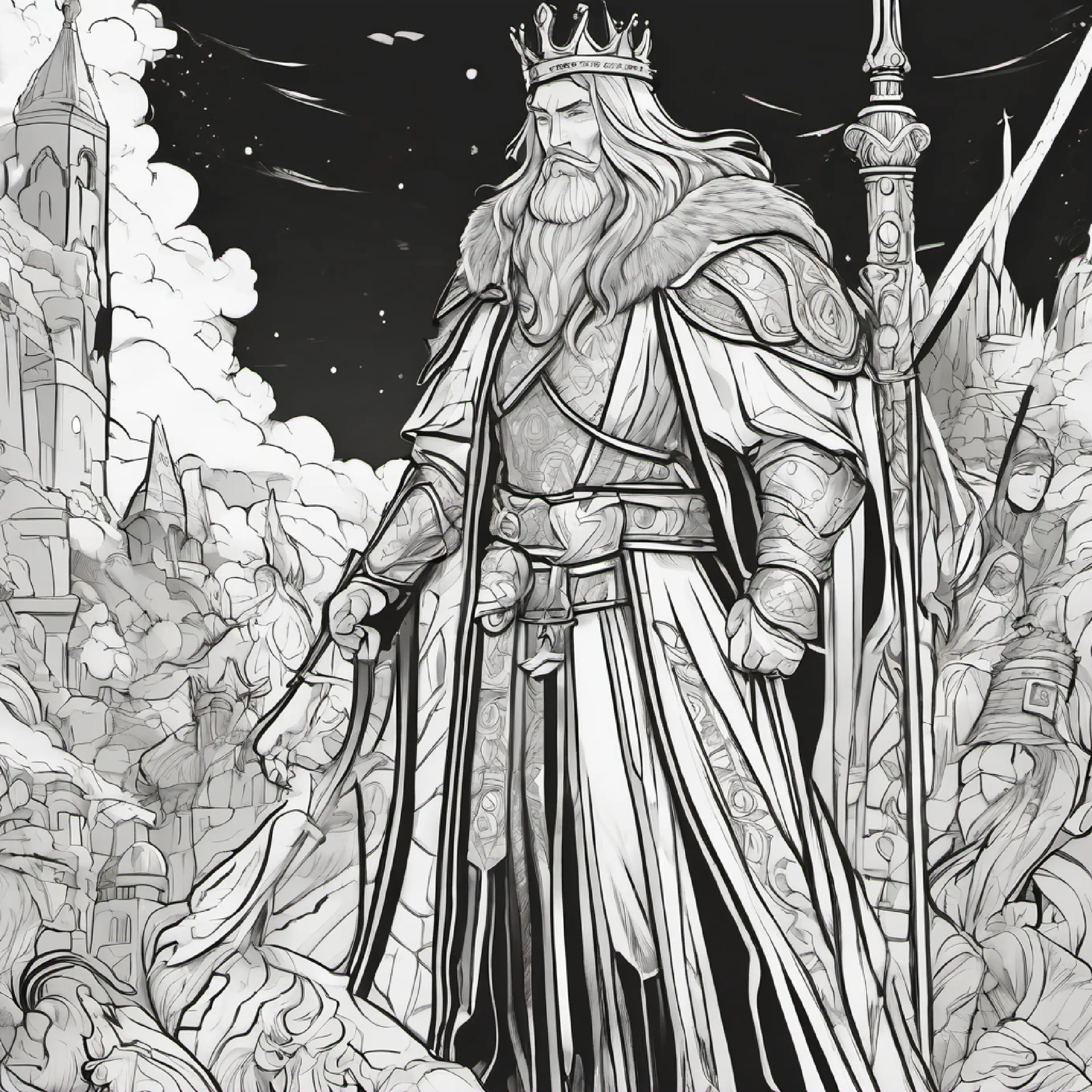 King Dragon confronts the attackers using his presence.