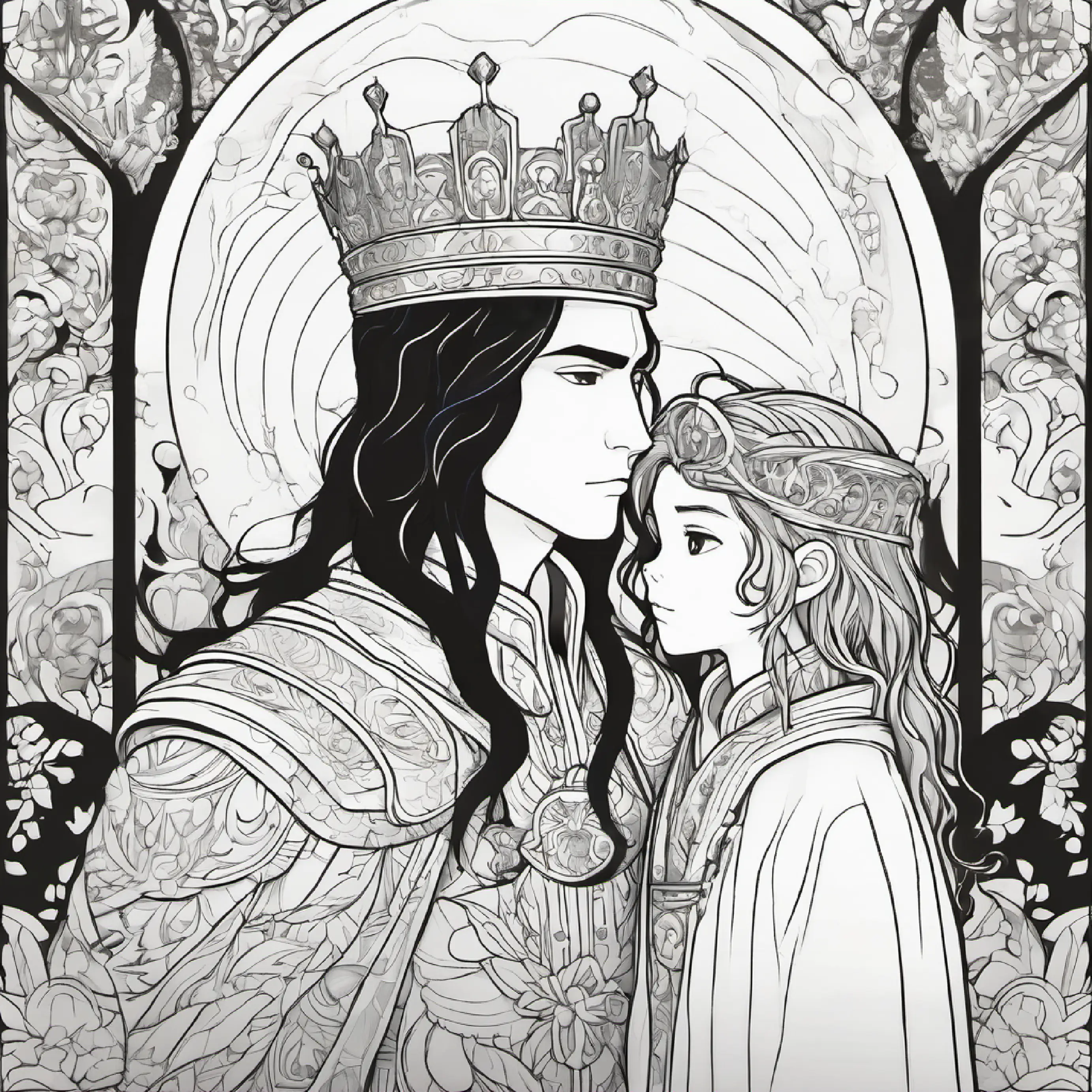 A silent bond is formed between King Dragon and the child.