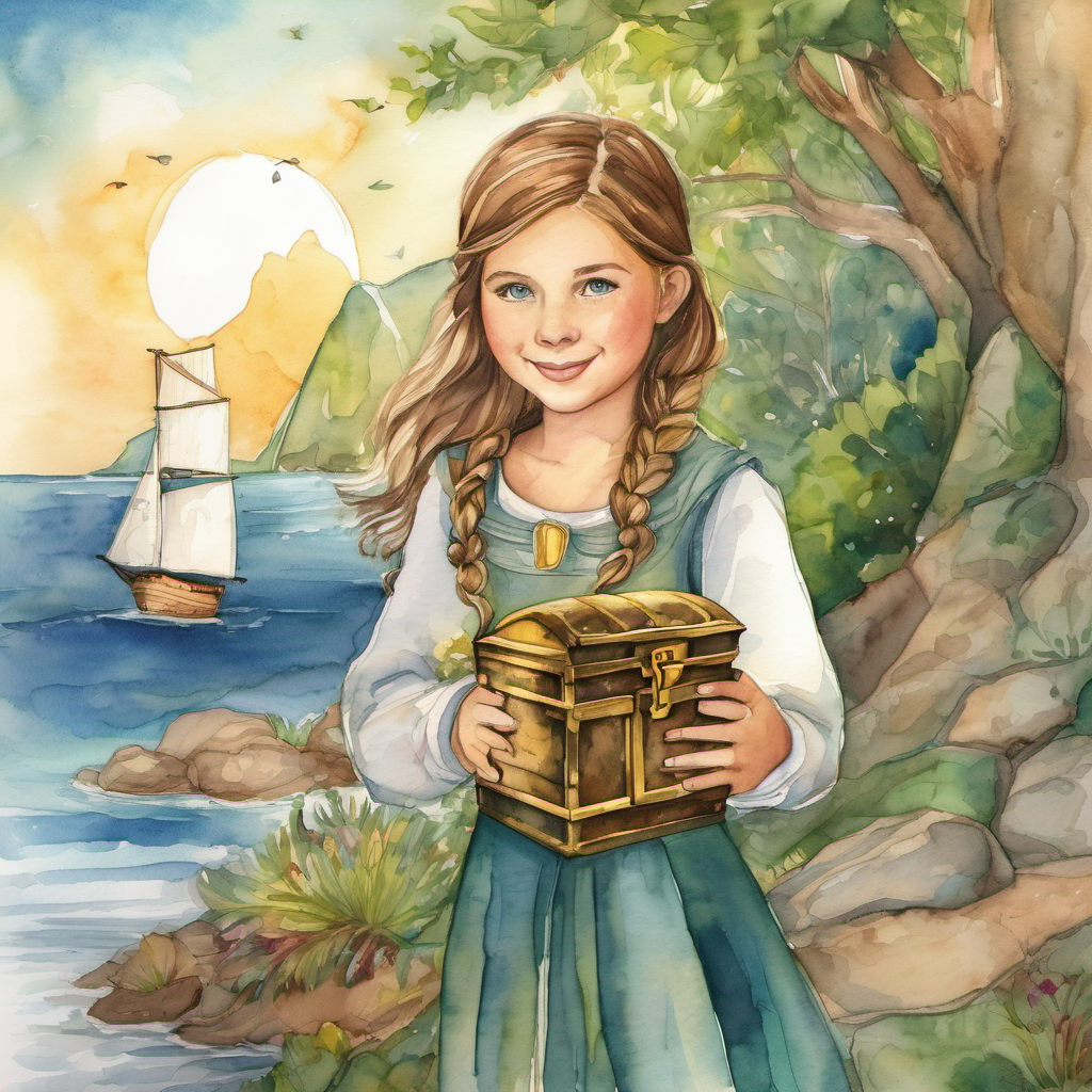 With the treasure in her hands, Emily knew that her adventure had changed her forever. She had not only found hidden riches but also discovered the greatest treasure of all – her own self-confidence and belief in her abilities. From that day forward, Emily carried the lessons of bravery, trust, and confidence with her always. She knew that no matter what path life led her on, she had the power to overcome anything and succeed. And so, with a heart full of joy and self-assurance, Emily returned home, ready for the next extraordinary adventure that awaited her.