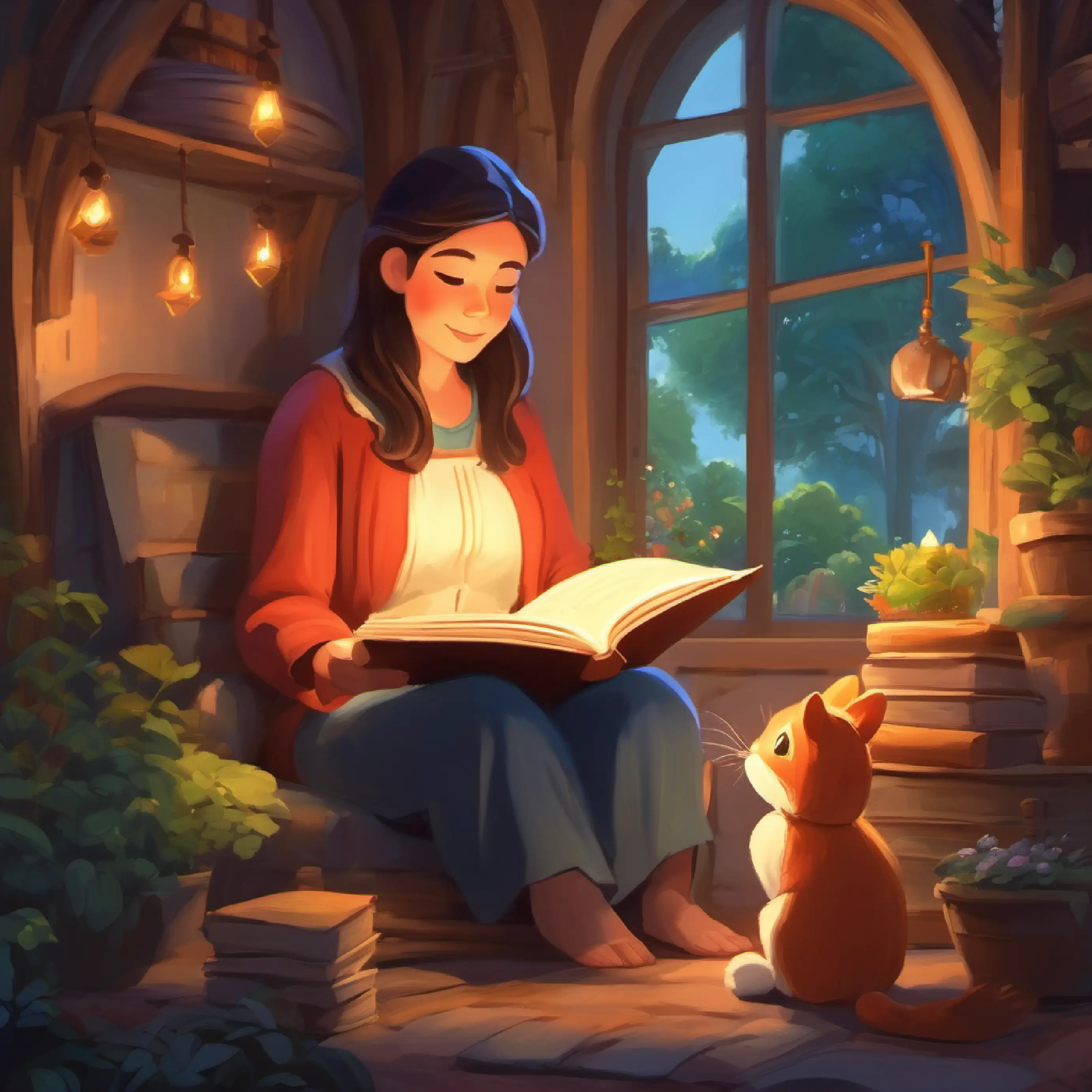 Mama reads a magical story